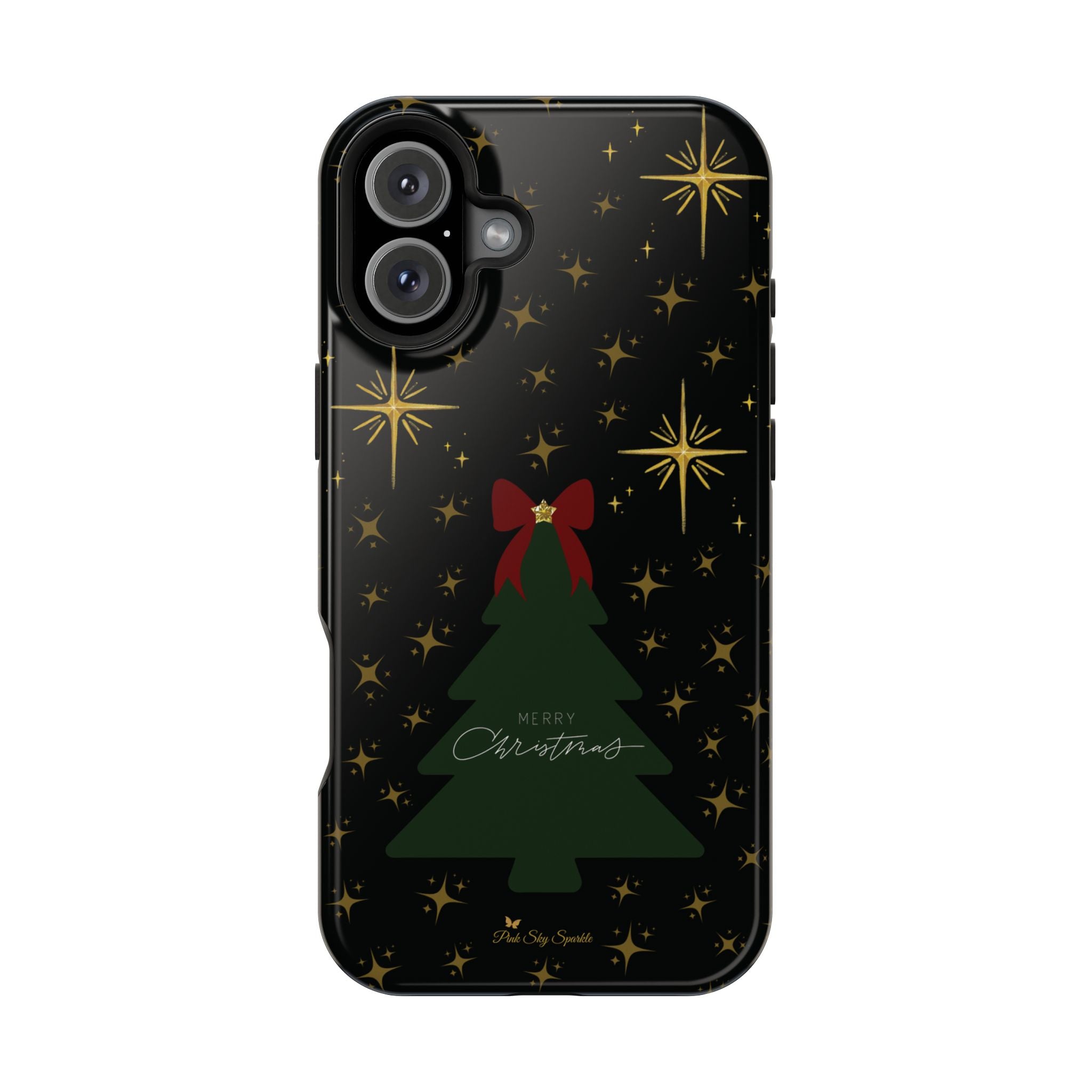Starry Night Magnetic iPhone Case - Black Aesthetic Christmas Phone Cover