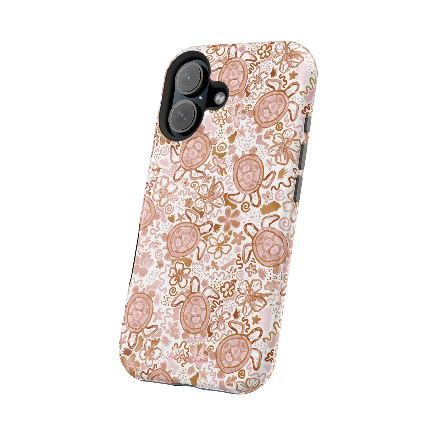 Funda magnética para iPhone Turtle Time – Boho Chic
