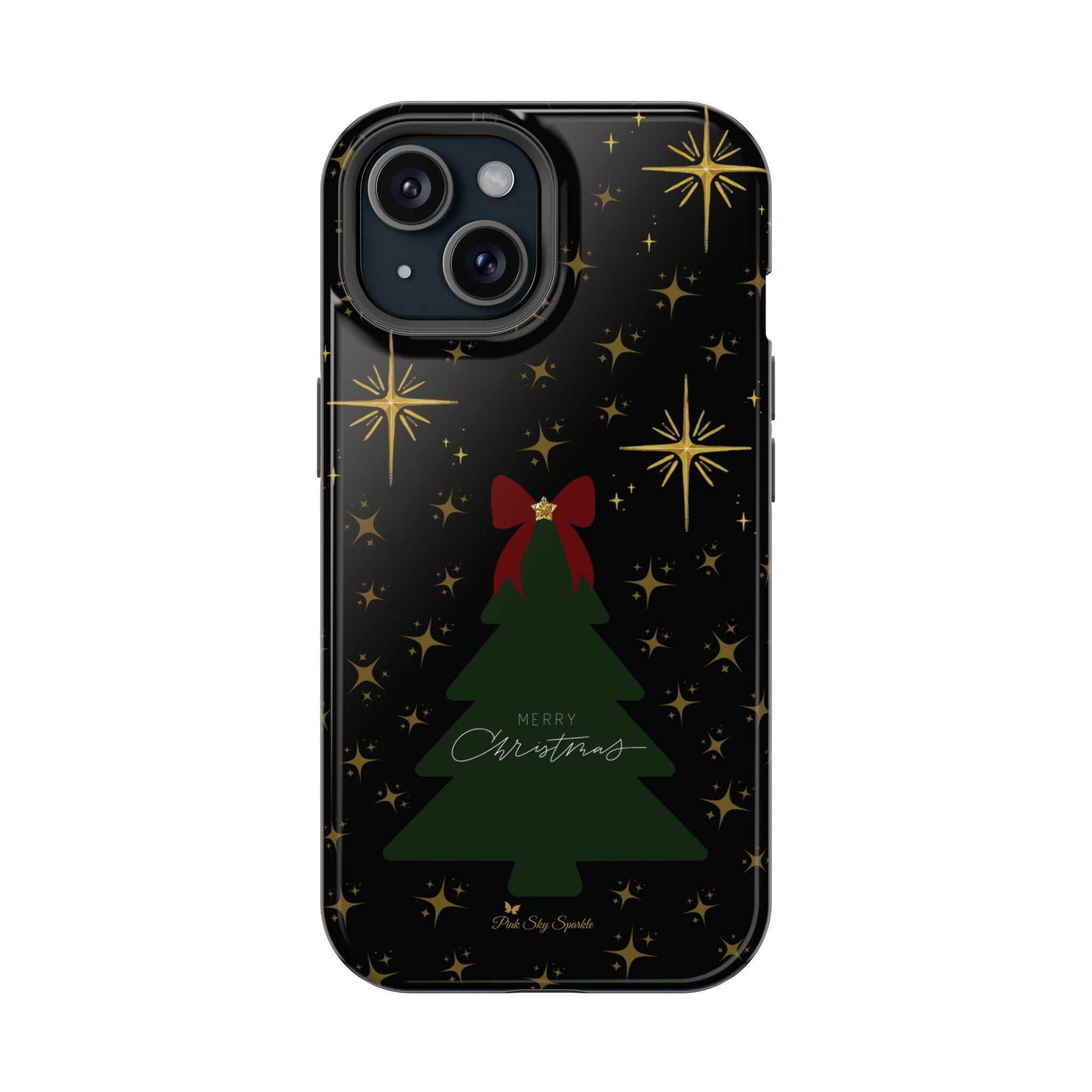 Starry Night Magnetic iPhone Case - Black Aesthetic Christmas Phone Cover