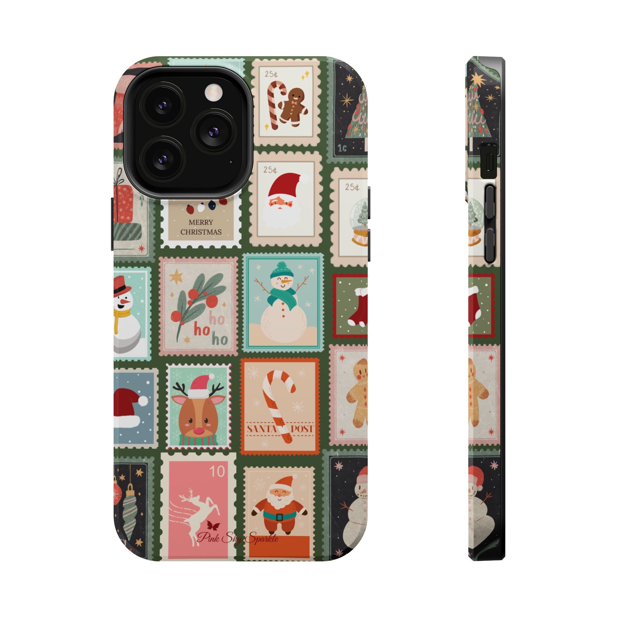 Santa’s Stamp Collection Magnetic iPhone Case