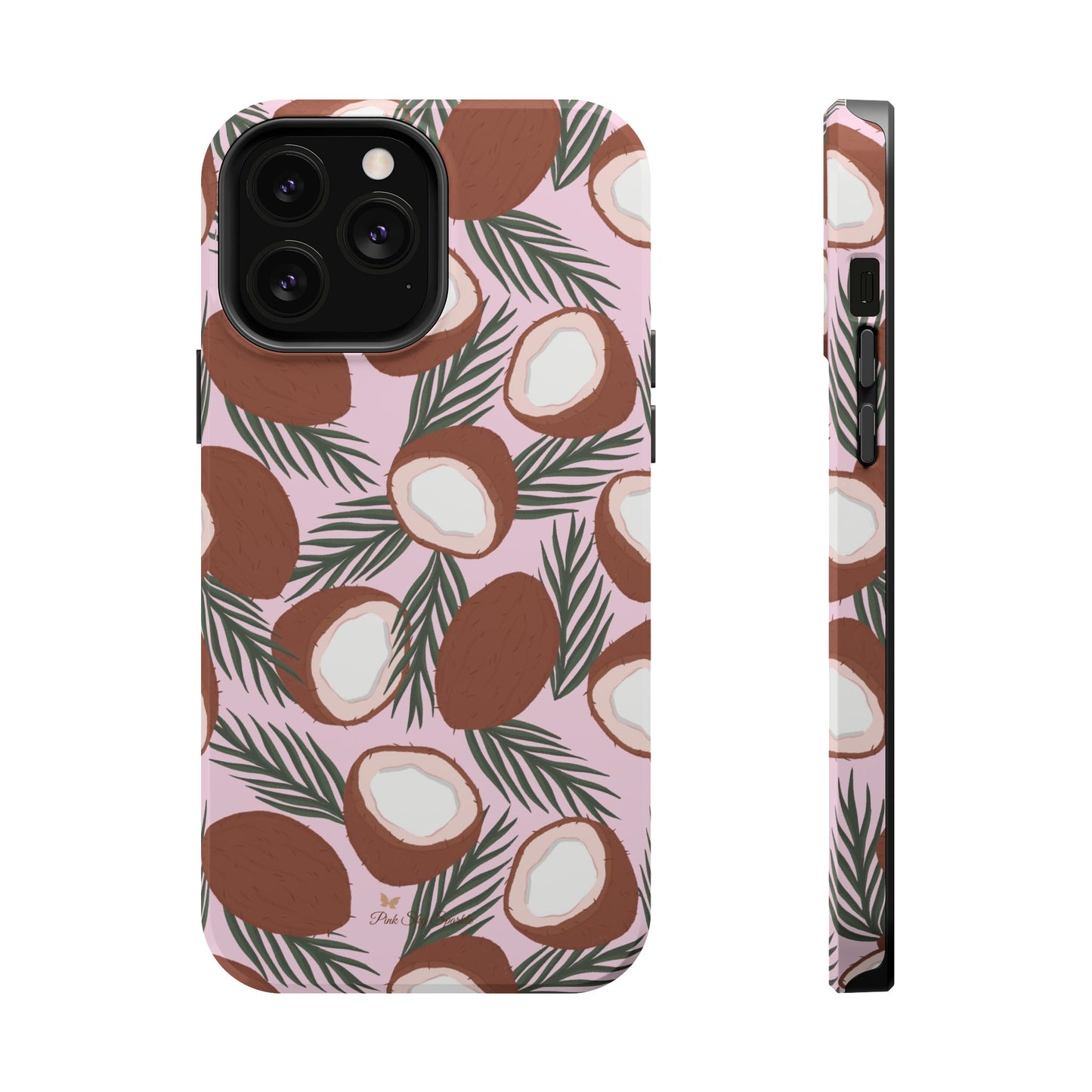 Funda magnética para iPhone con un encantador ramo de cocos