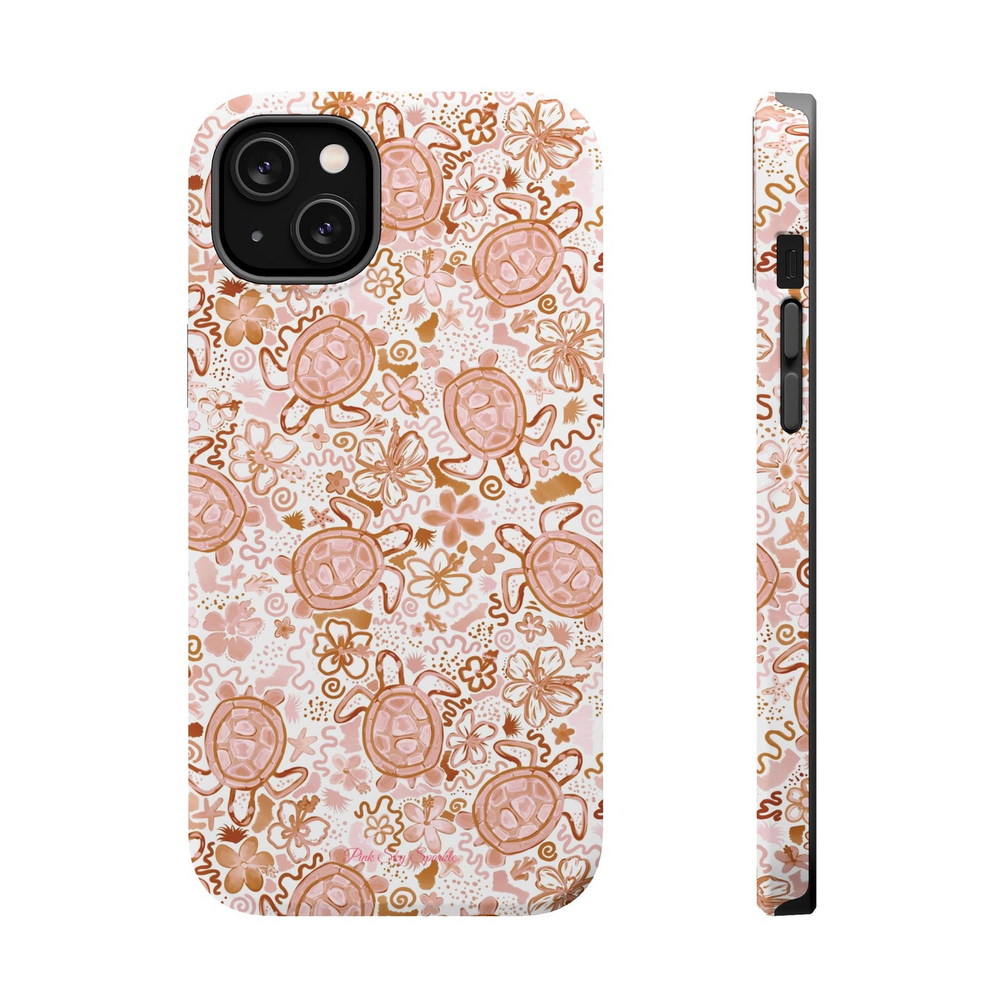 Funda magnética para iPhone Turtle Time – Boho Chic