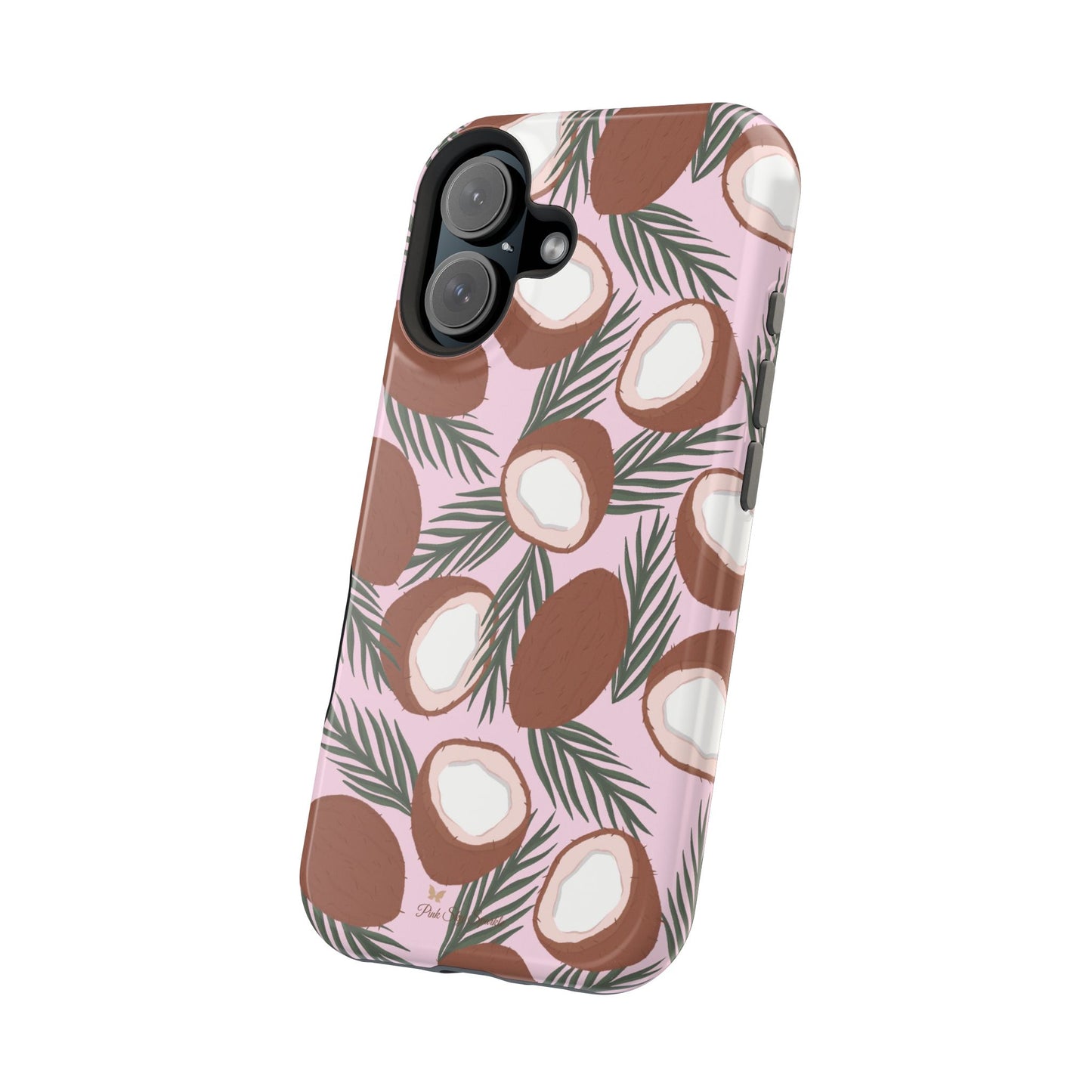 Funda magnética para iPhone con un encantador ramo de cocos