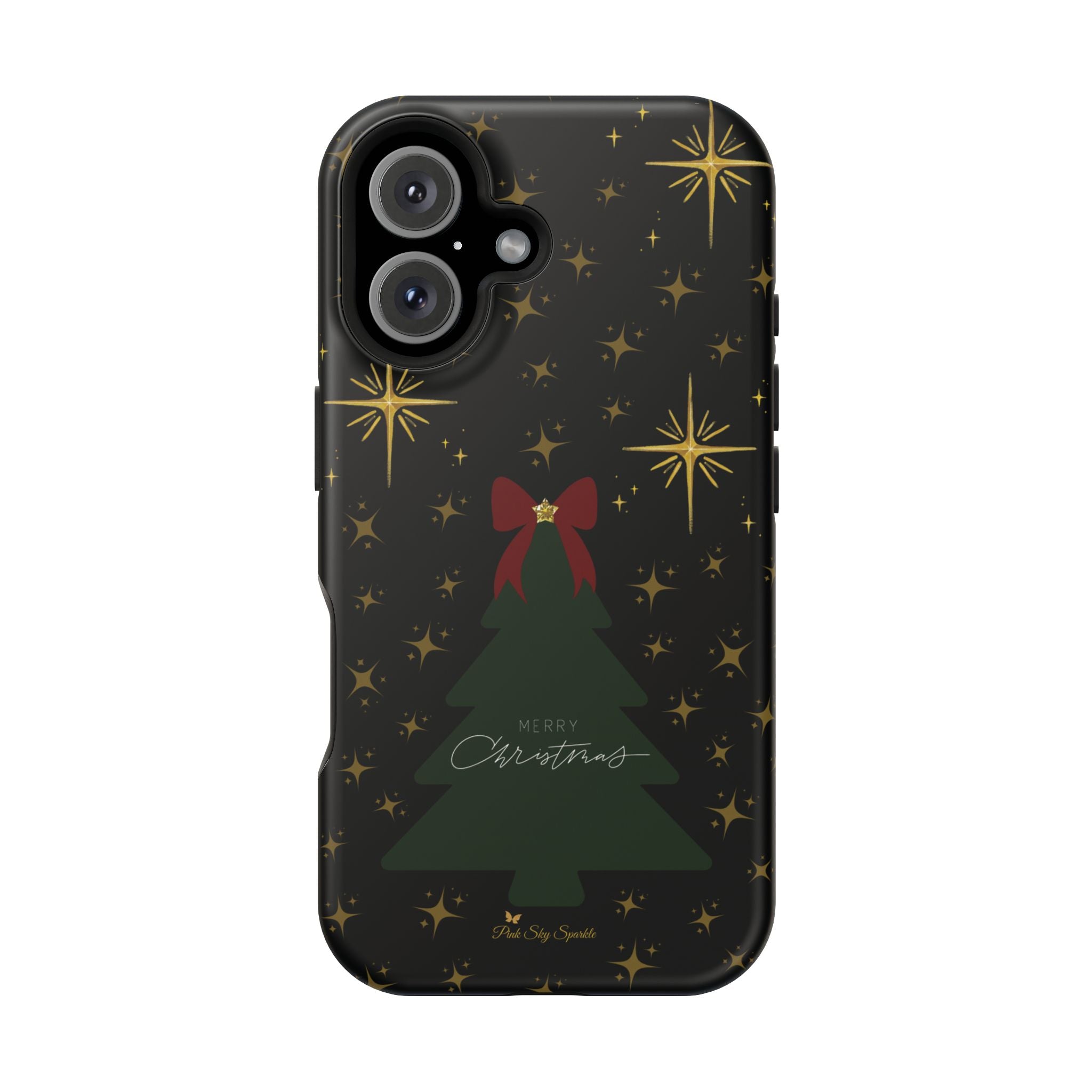 Starry Night Magnetic iPhone Case - Black Aesthetic Christmas Phone Cover