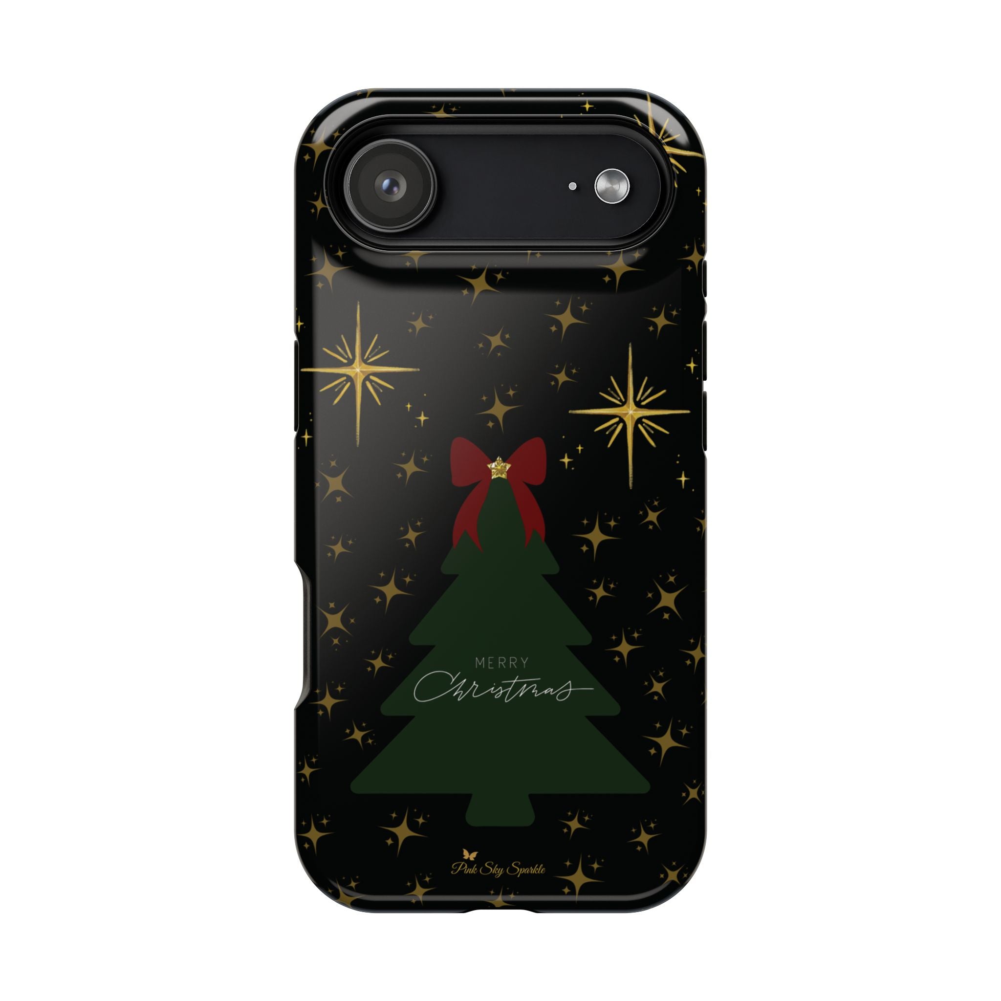 Starry Night Magnetic iPhone Case - Black Aesthetic Christmas Phone Cover