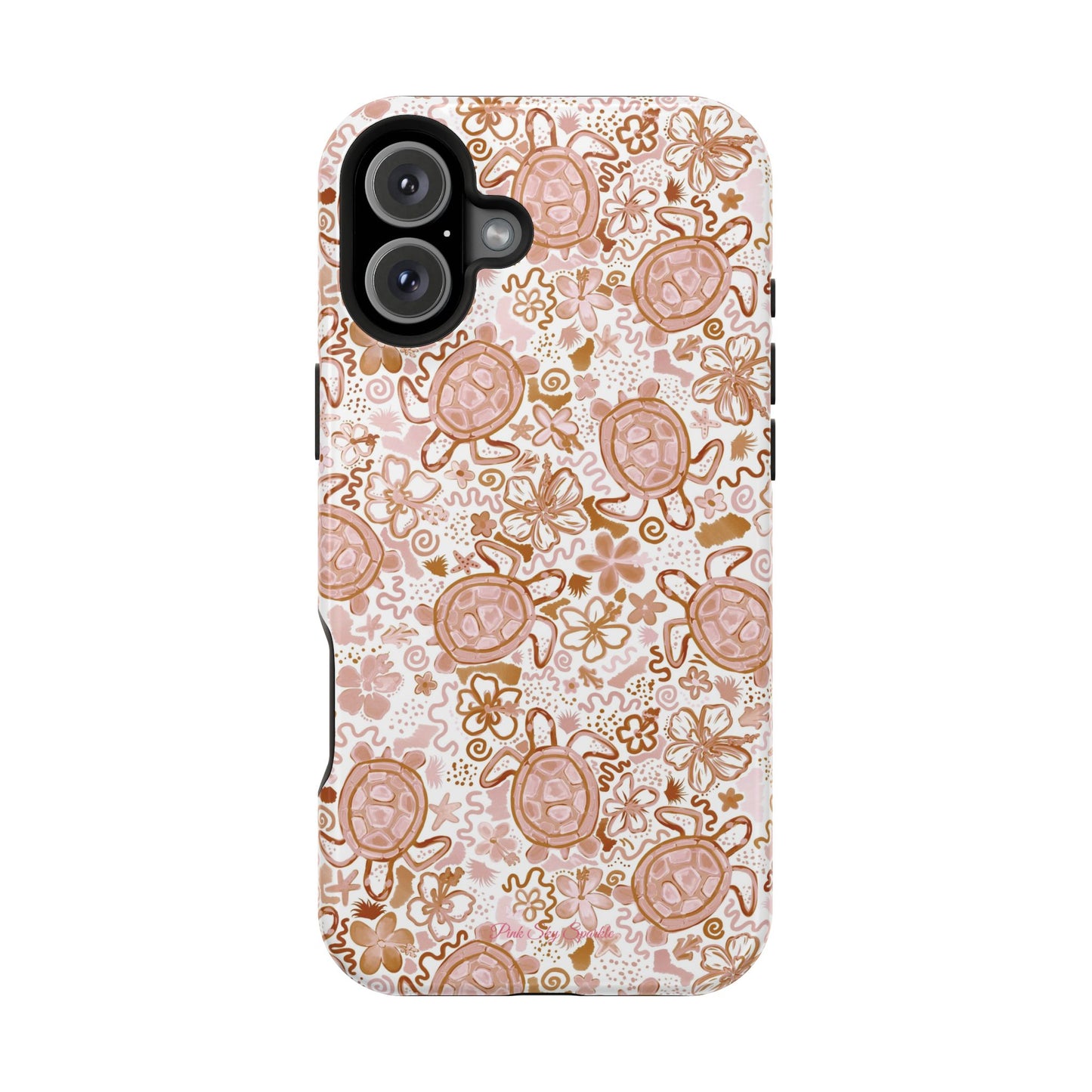 Funda magnética para iPhone Turtle Time – Boho Chic