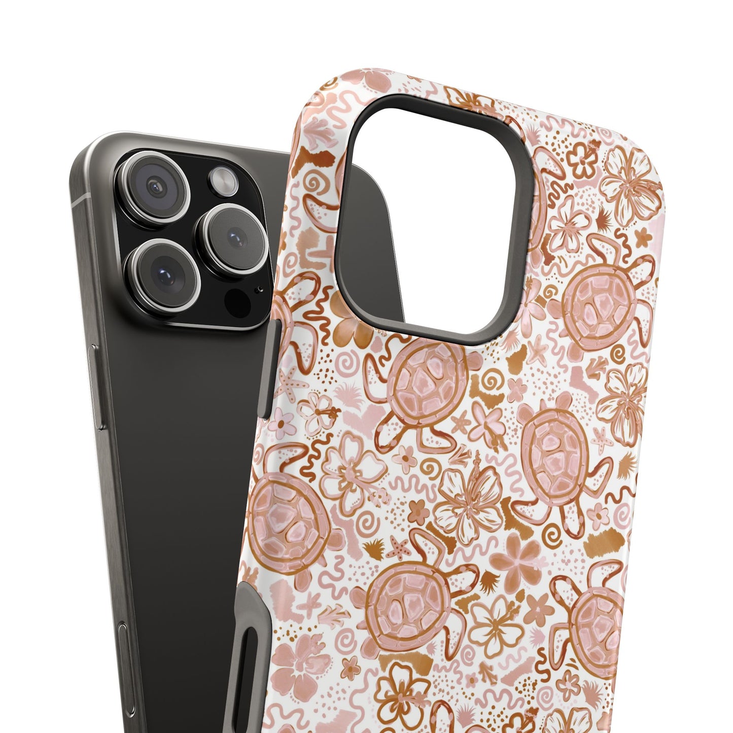 Funda magnética para iPhone Turtle Time – Boho Chic