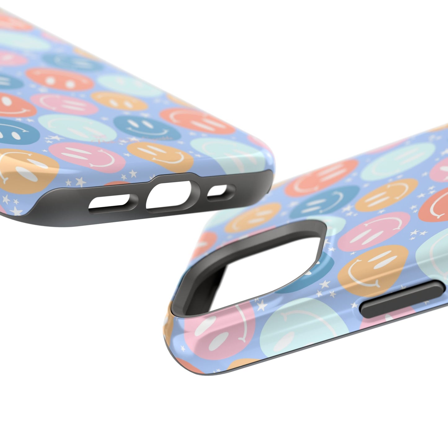 Funda magnética para iPhone All Smiles - Caras sonrientes pastel
