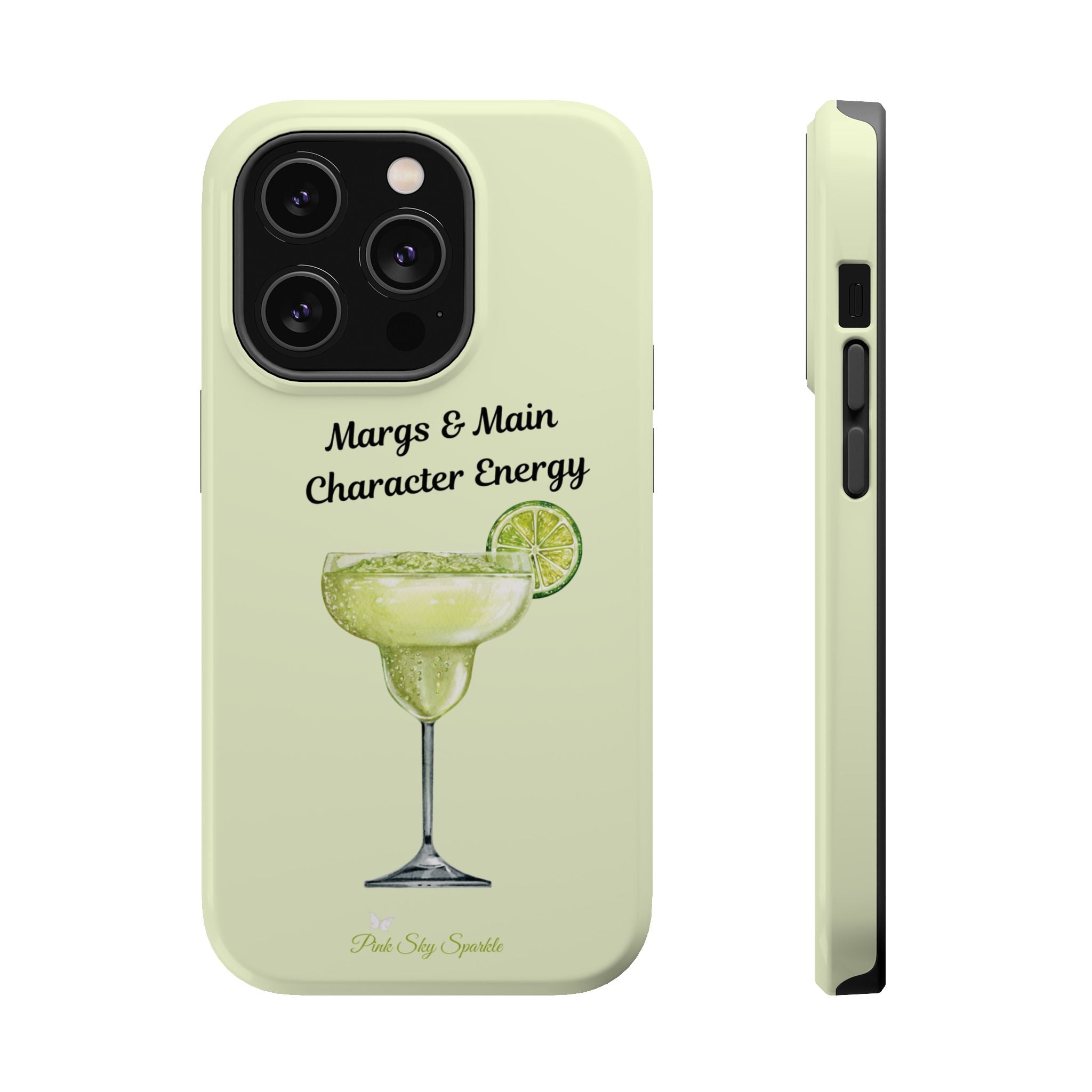 Margs & Main Character Energy Magnetic iPhone Case - Margarita Vibes Phone Case