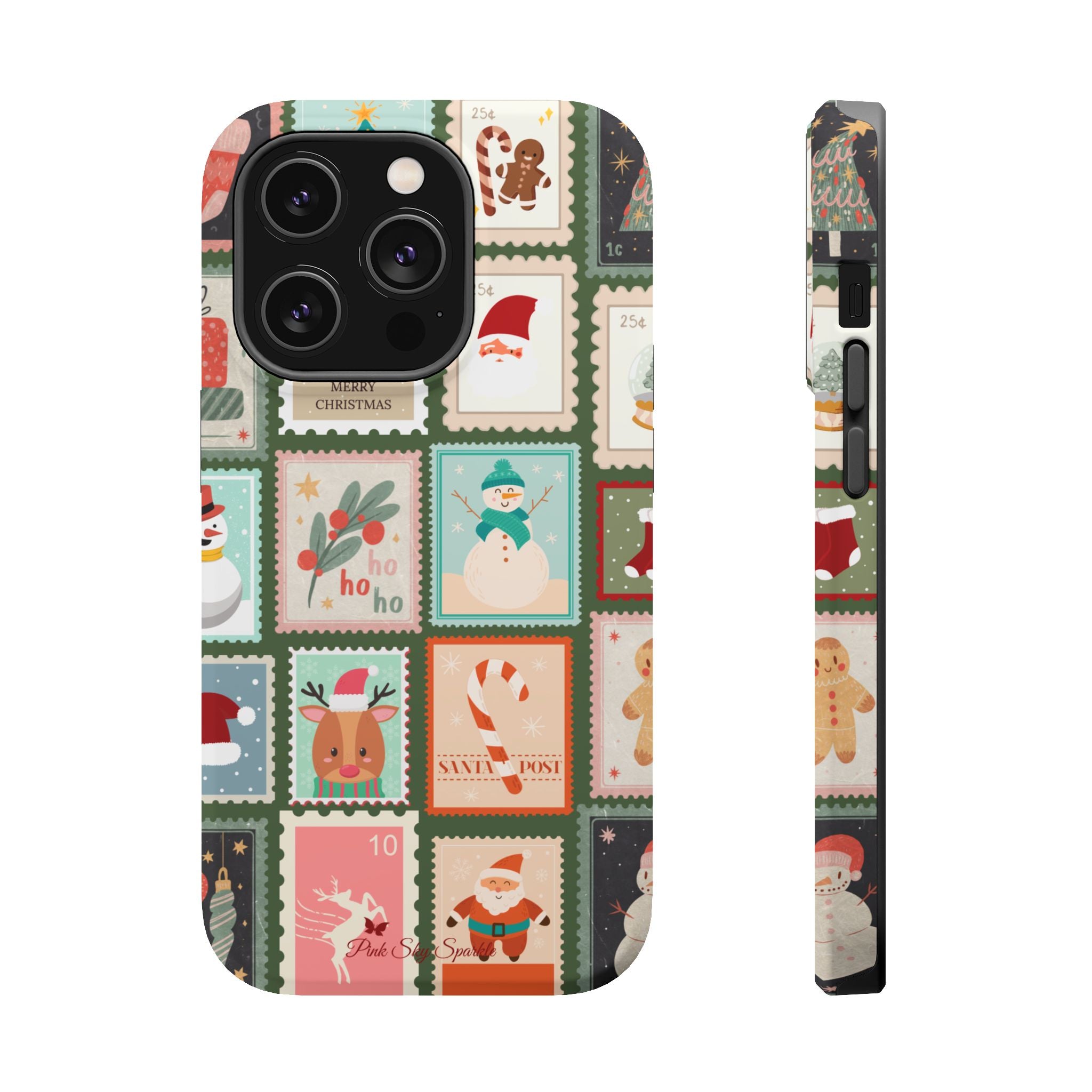 Santa’s Stamp Collection Magnetic iPhone Case
