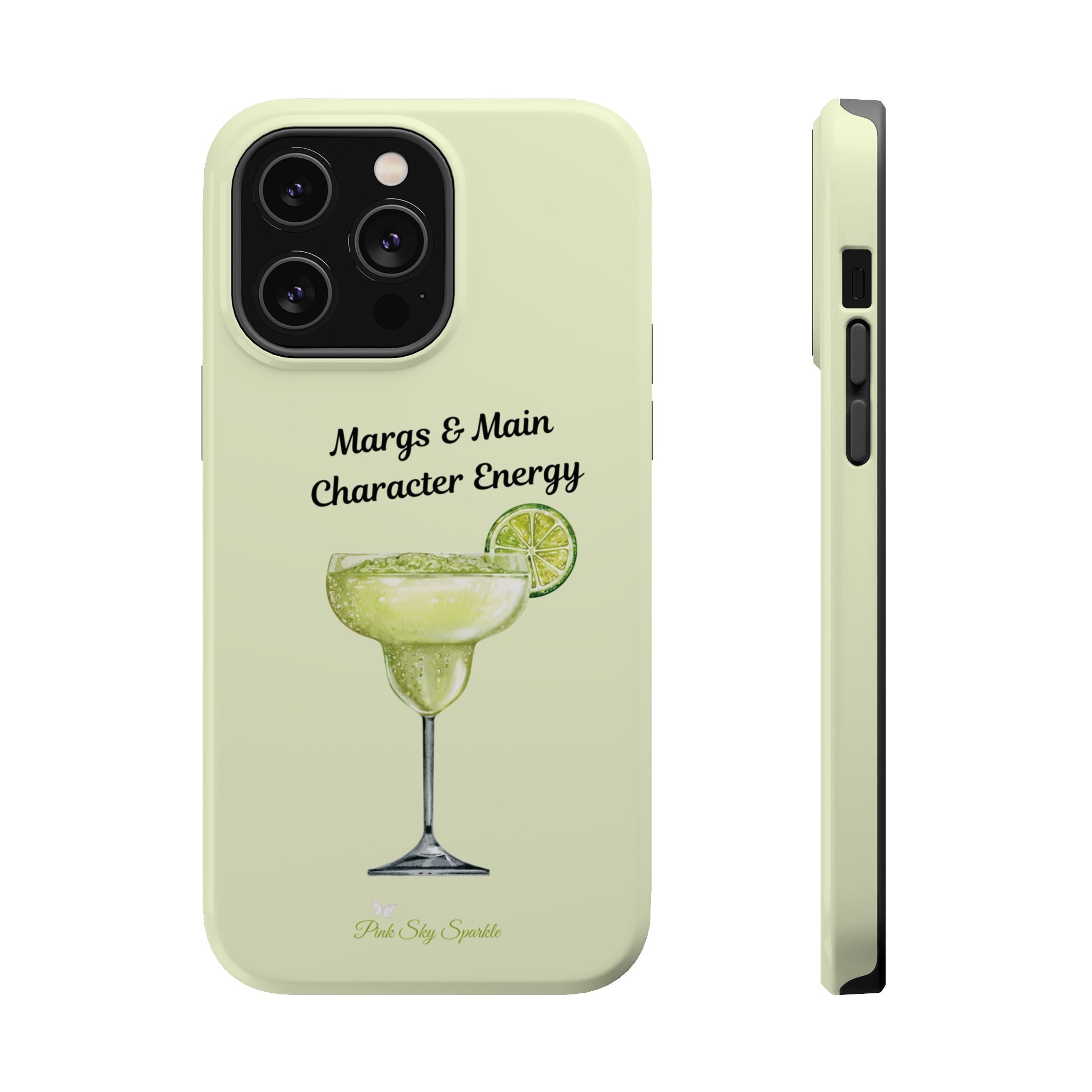 Margs & Main Character Energy Magnetic iPhone Case - Margarita Vibes Phone Case