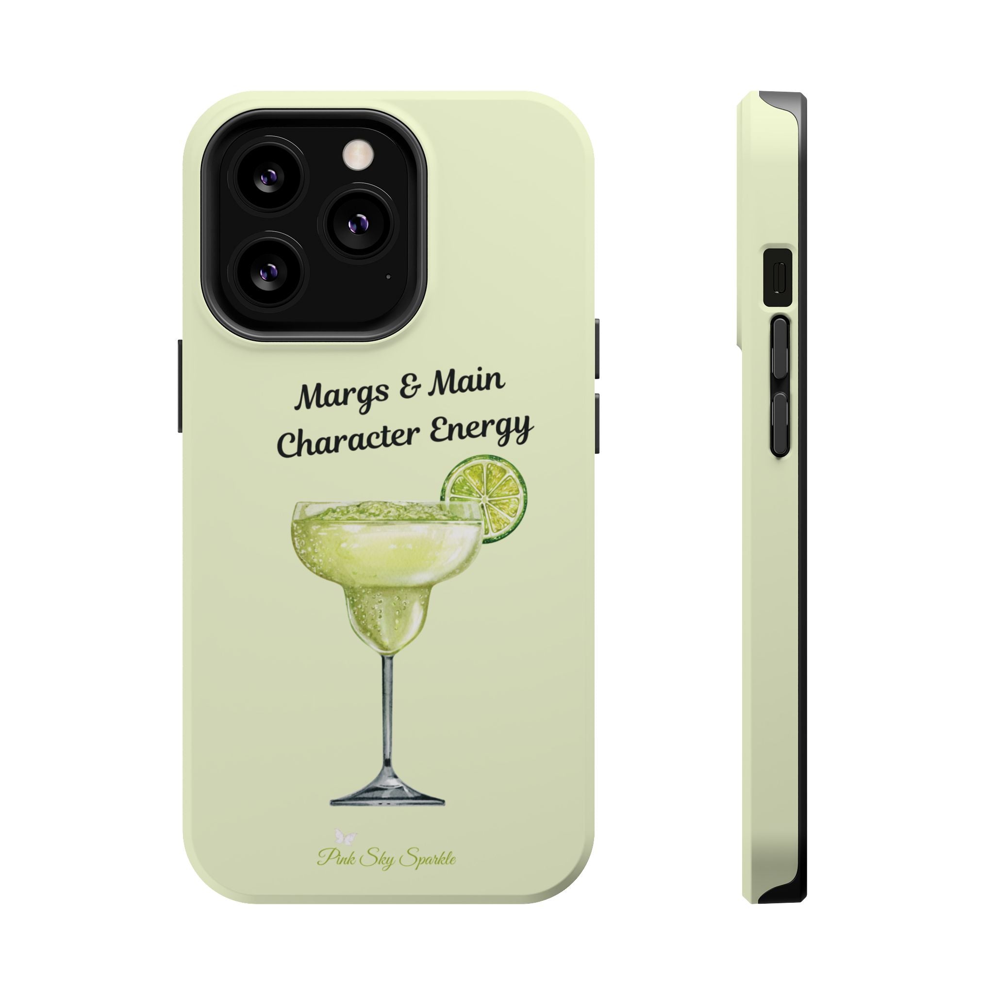 Margs & Main Character Energy Magnetic iPhone Case - Margarita Vibes Phone Case