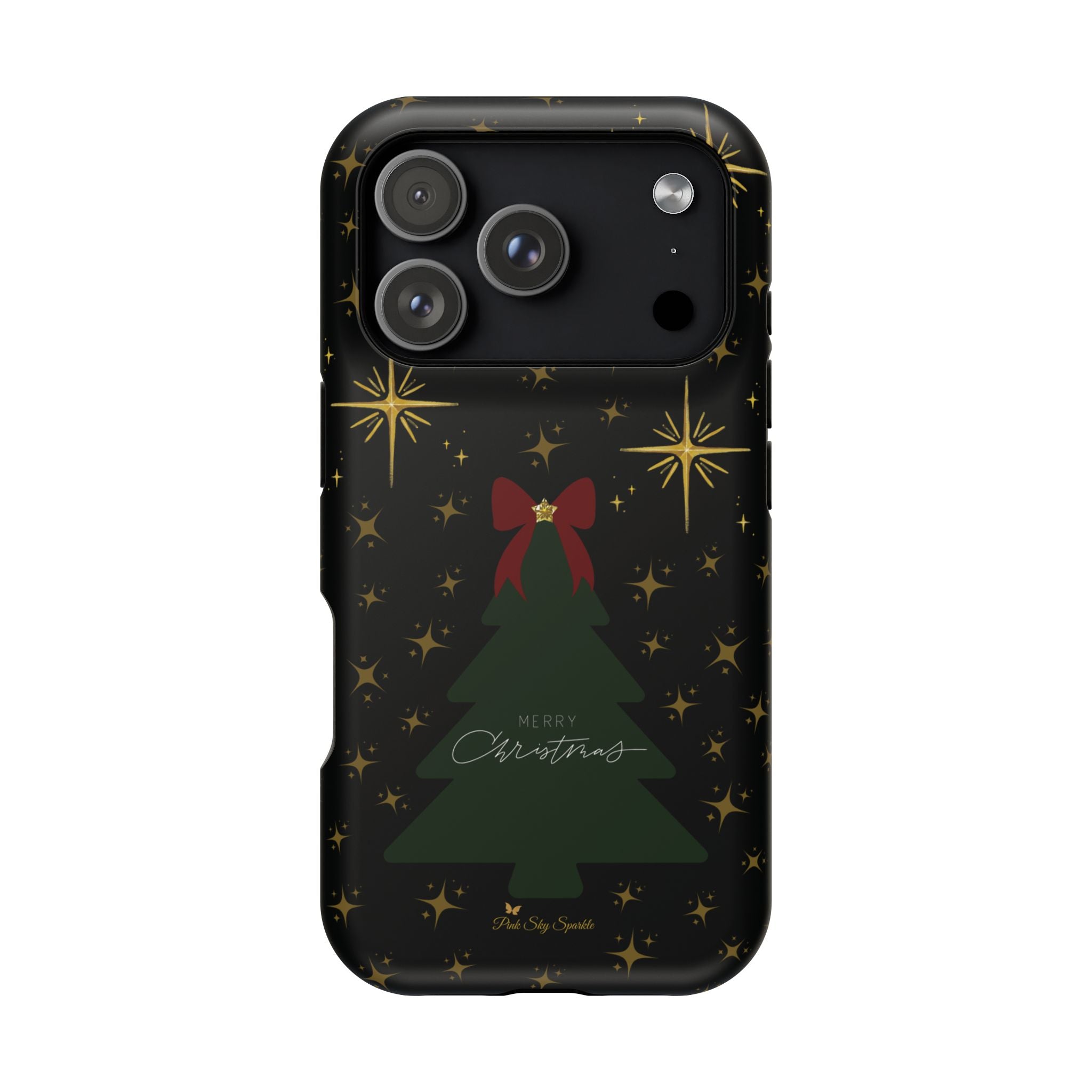 Starry Night Magnetic iPhone Case - Black Aesthetic Christmas Phone Cover