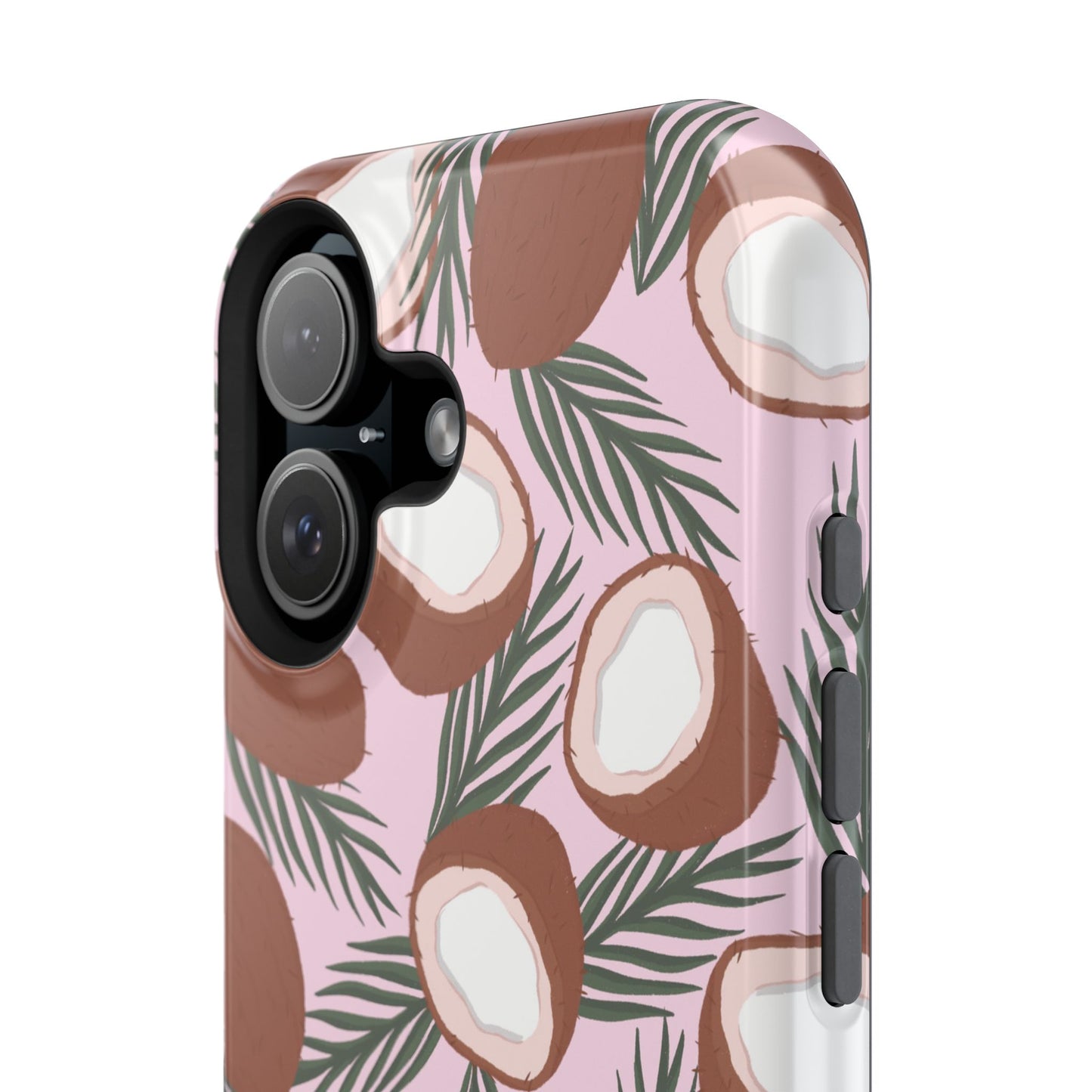 Funda magnética para iPhone con un encantador ramo de cocos