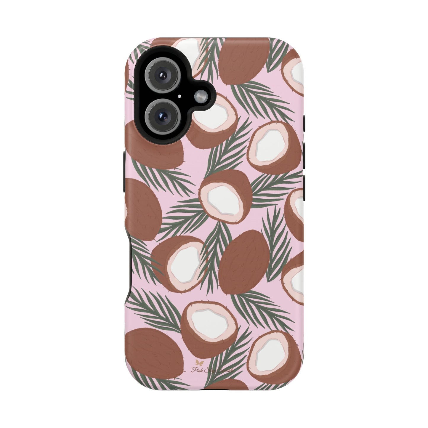 Funda magnética para iPhone con un encantador ramo de cocos