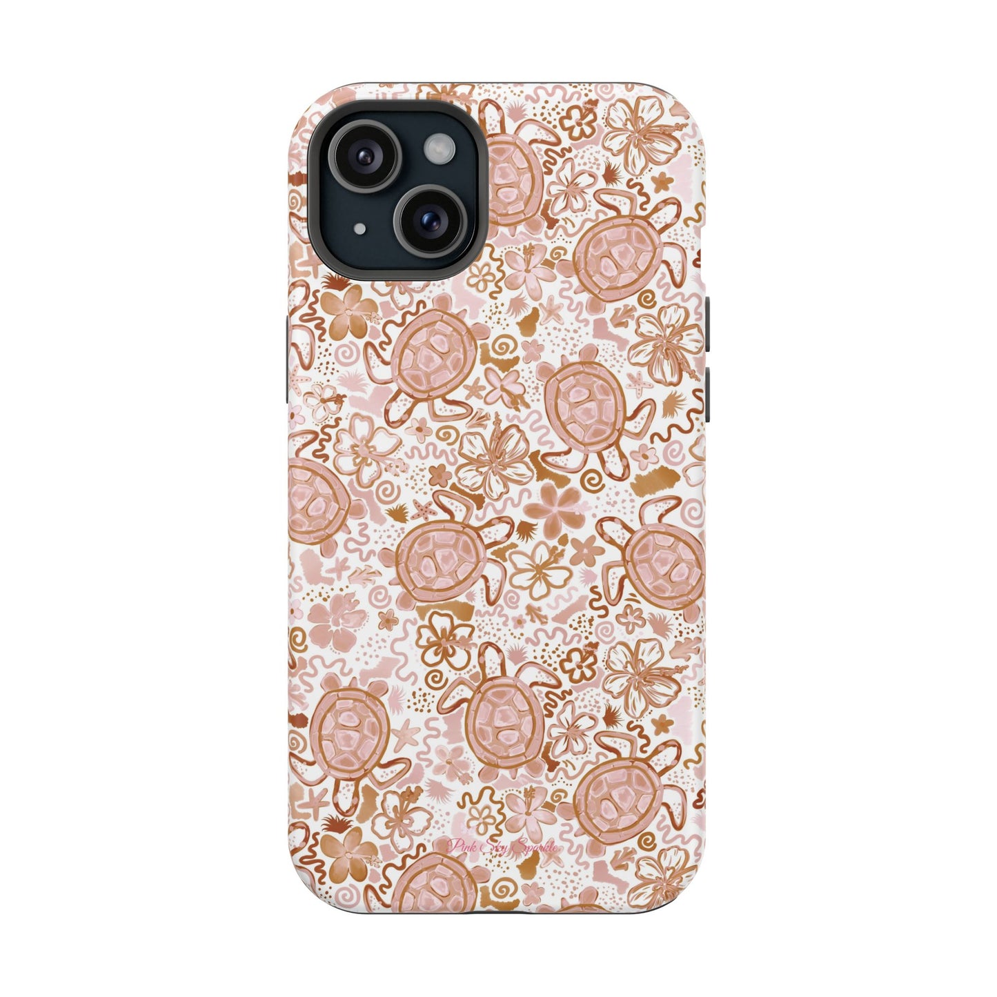 Funda magnética para iPhone Turtle Time – Boho Chic