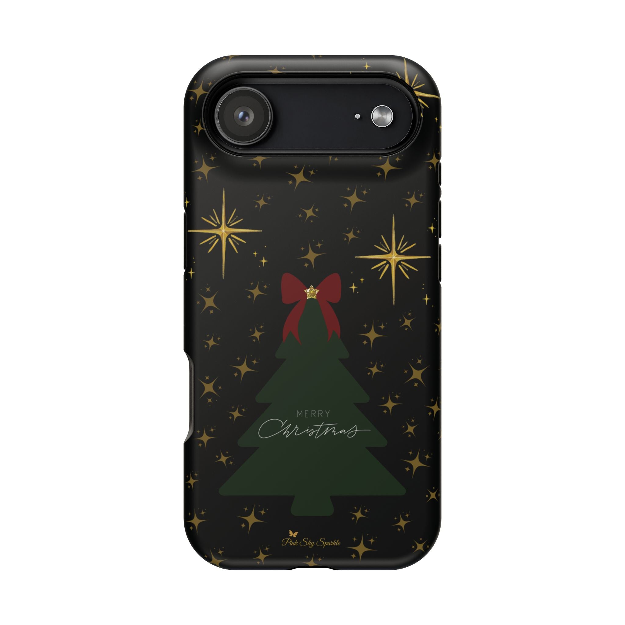 Starry Night Magnetic iPhone Case - Black Aesthetic Christmas Phone Cover