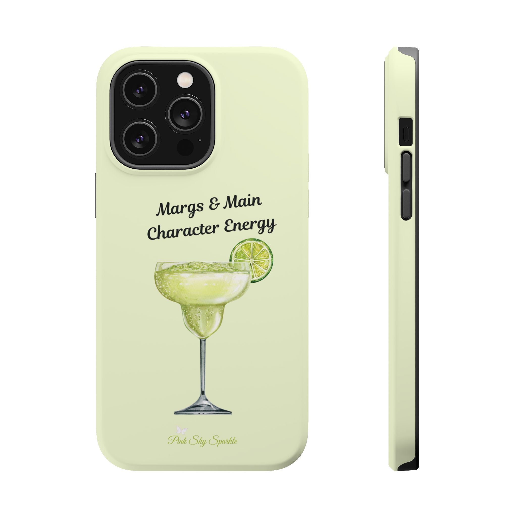 Margs & Main Character Energy Magnetic iPhone Case - Margarita Vibes Phone Case