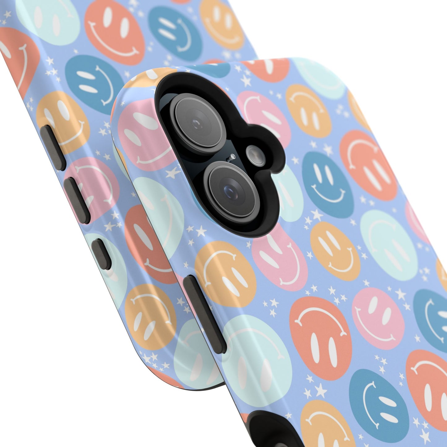Funda magnética para iPhone All Smiles - Caras sonrientes pastel