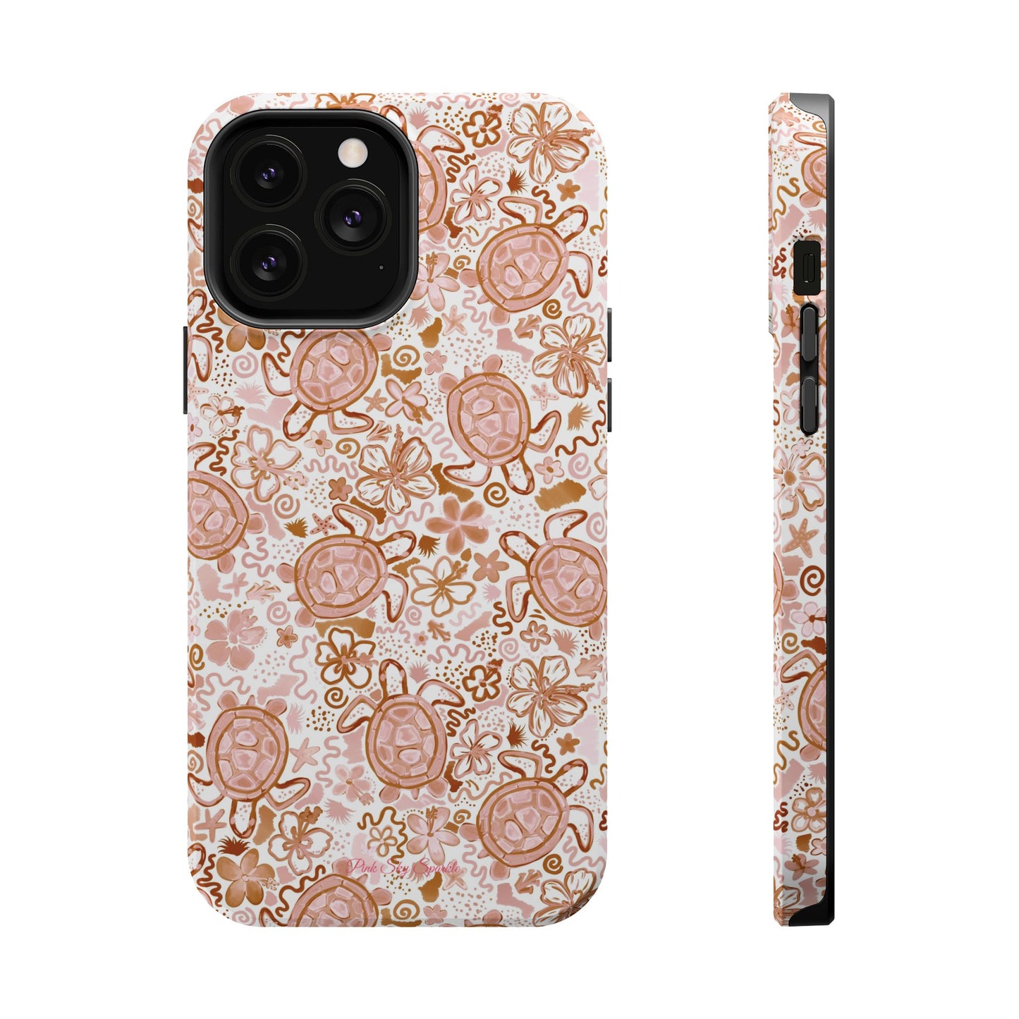 Funda magnética para iPhone Turtle Time – Boho Chic