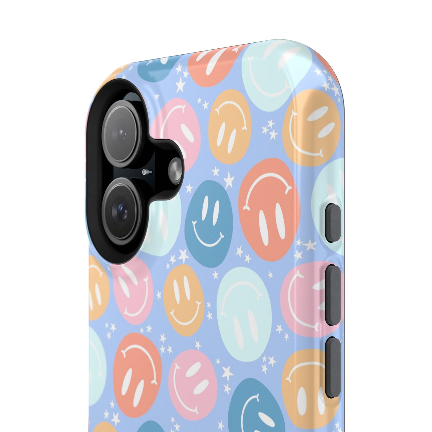 Funda magnética para iPhone All Smiles - Caras sonrientes pastel