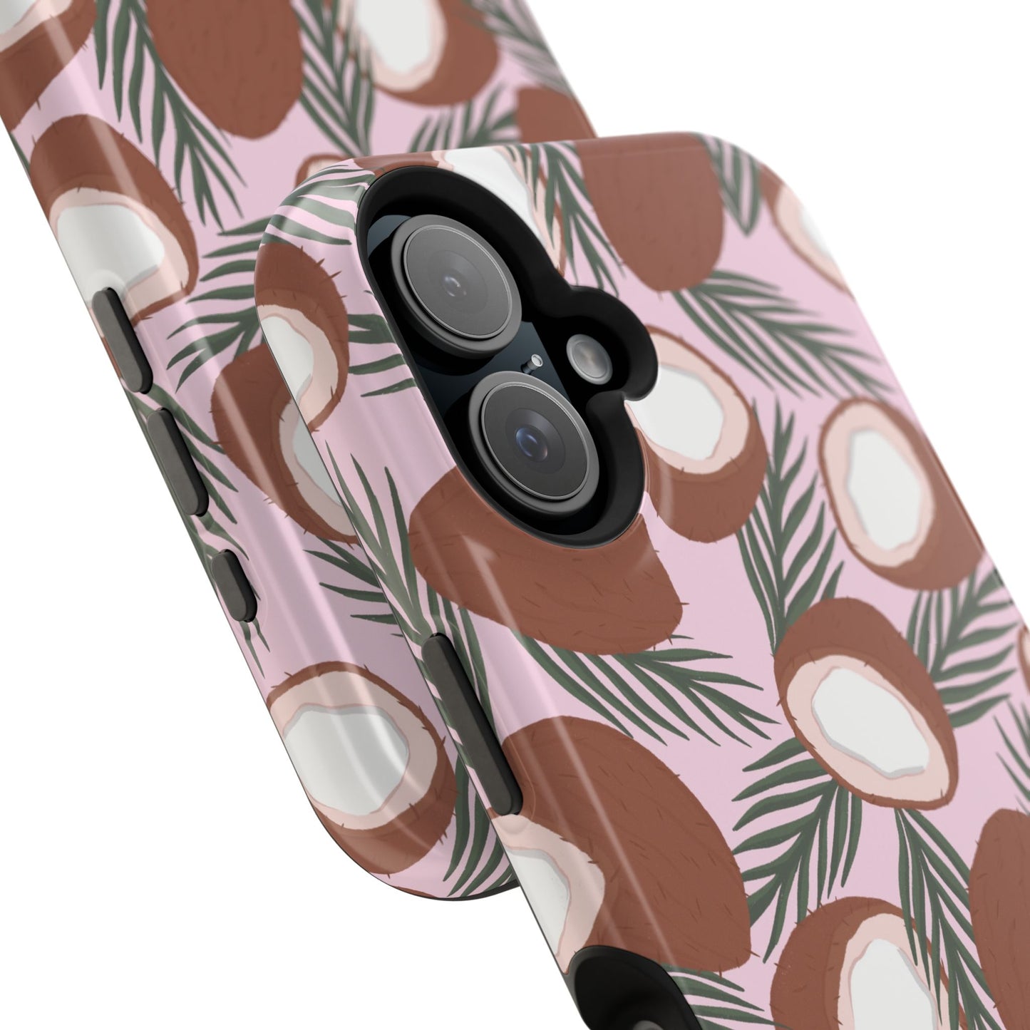 Funda magnética para iPhone con un encantador ramo de cocos