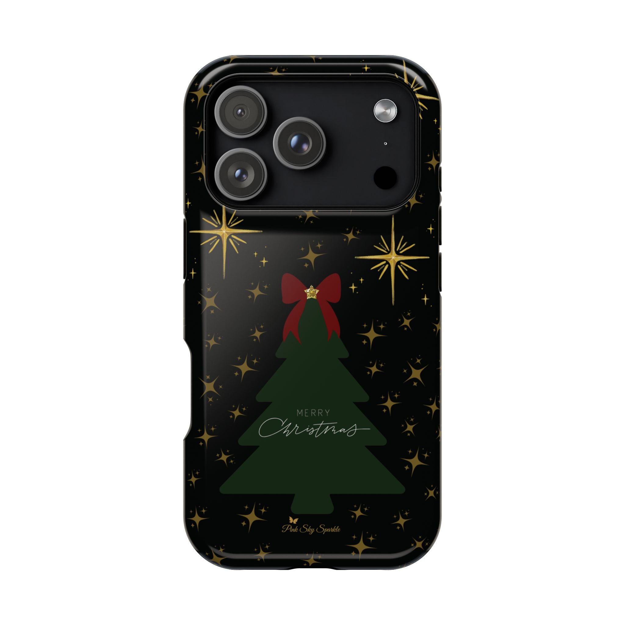 Starry Night Magnetic iPhone Case - Black Aesthetic Christmas Phone Cover