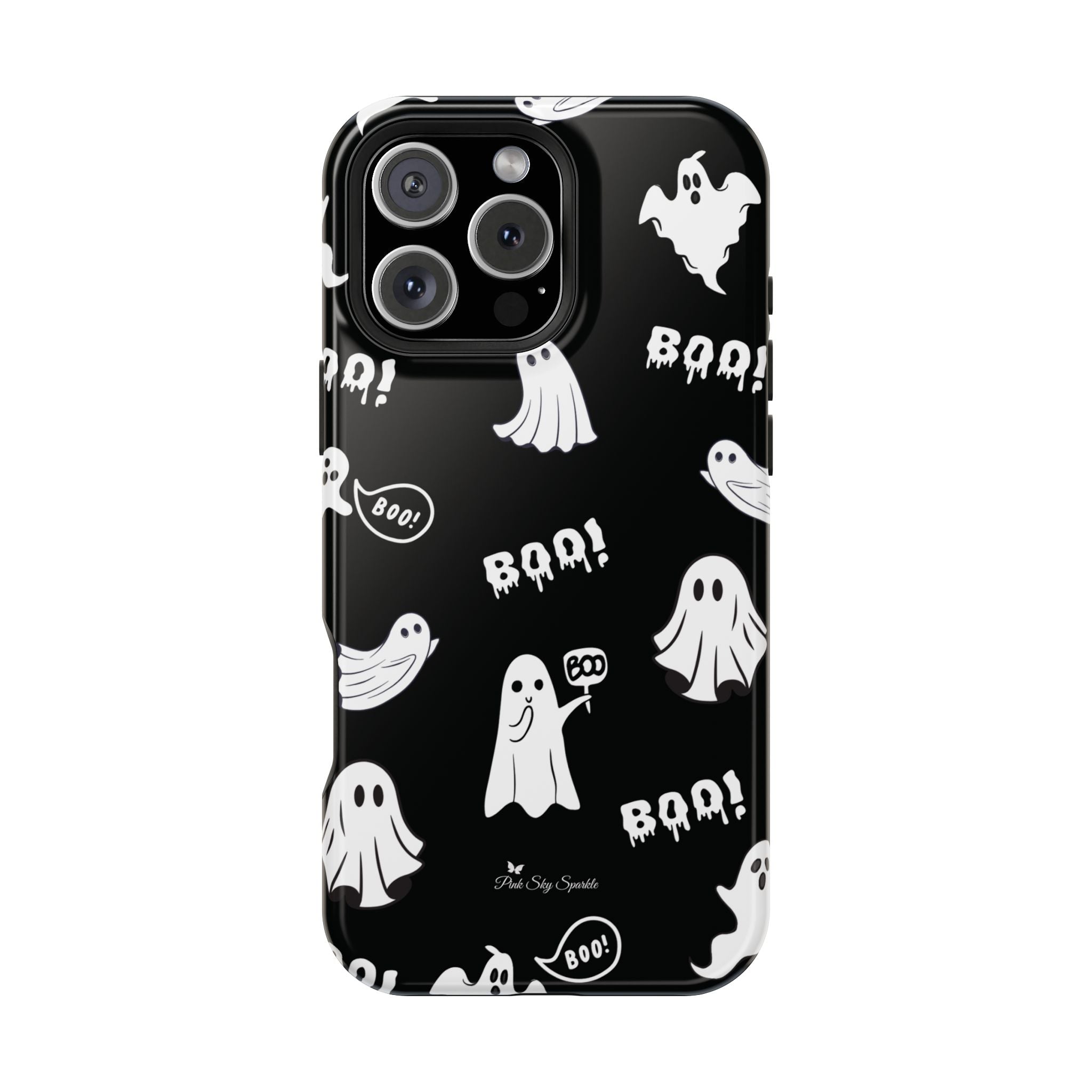 Midnight Boo Magnetic iPhone Case | Cute Ghost Halloween Phone Cover