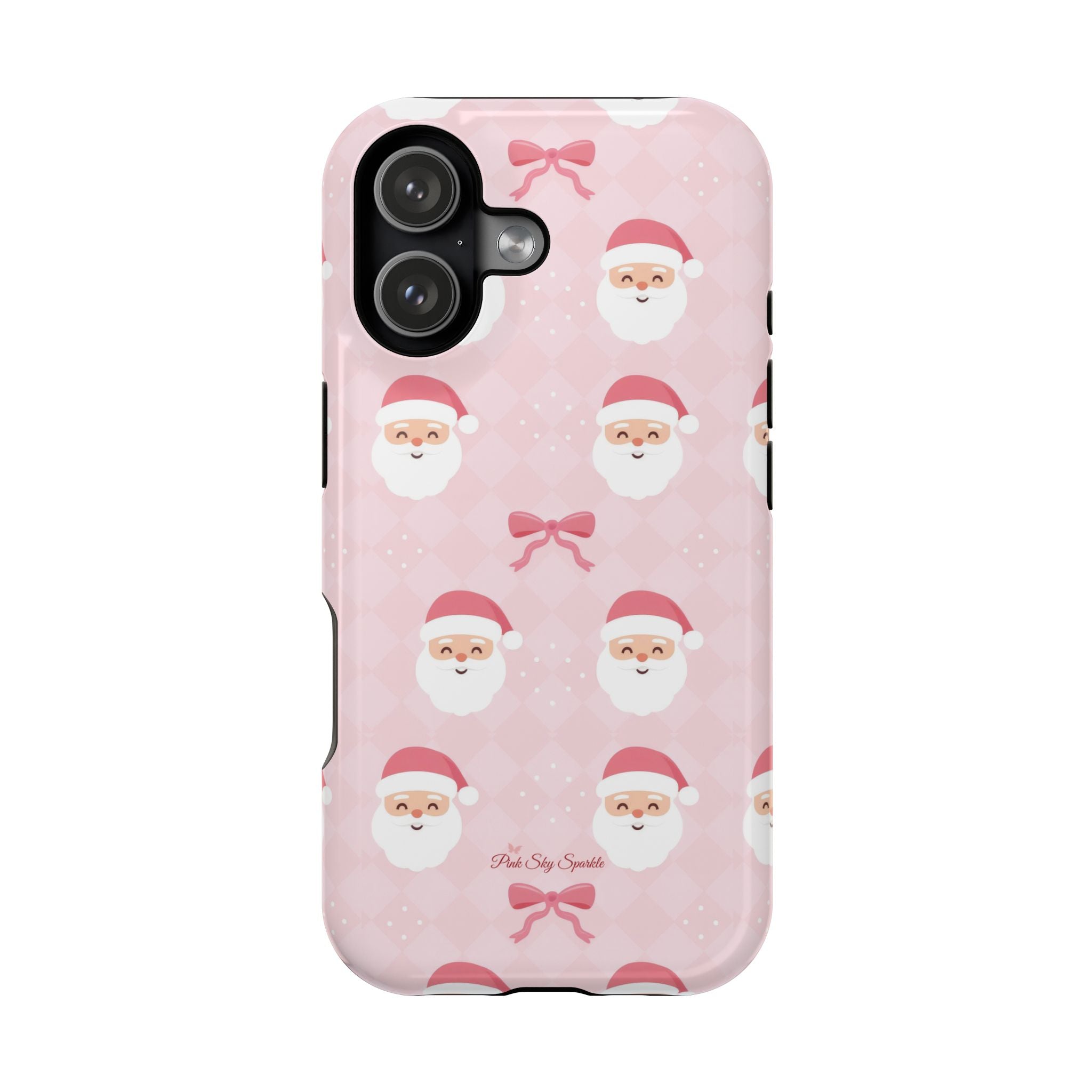 Pink Santa Bows Magnetic iPhone Case
