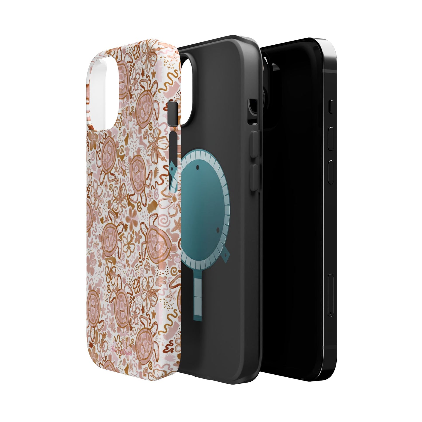 Funda magnética para iPhone Turtle Time – Boho Chic