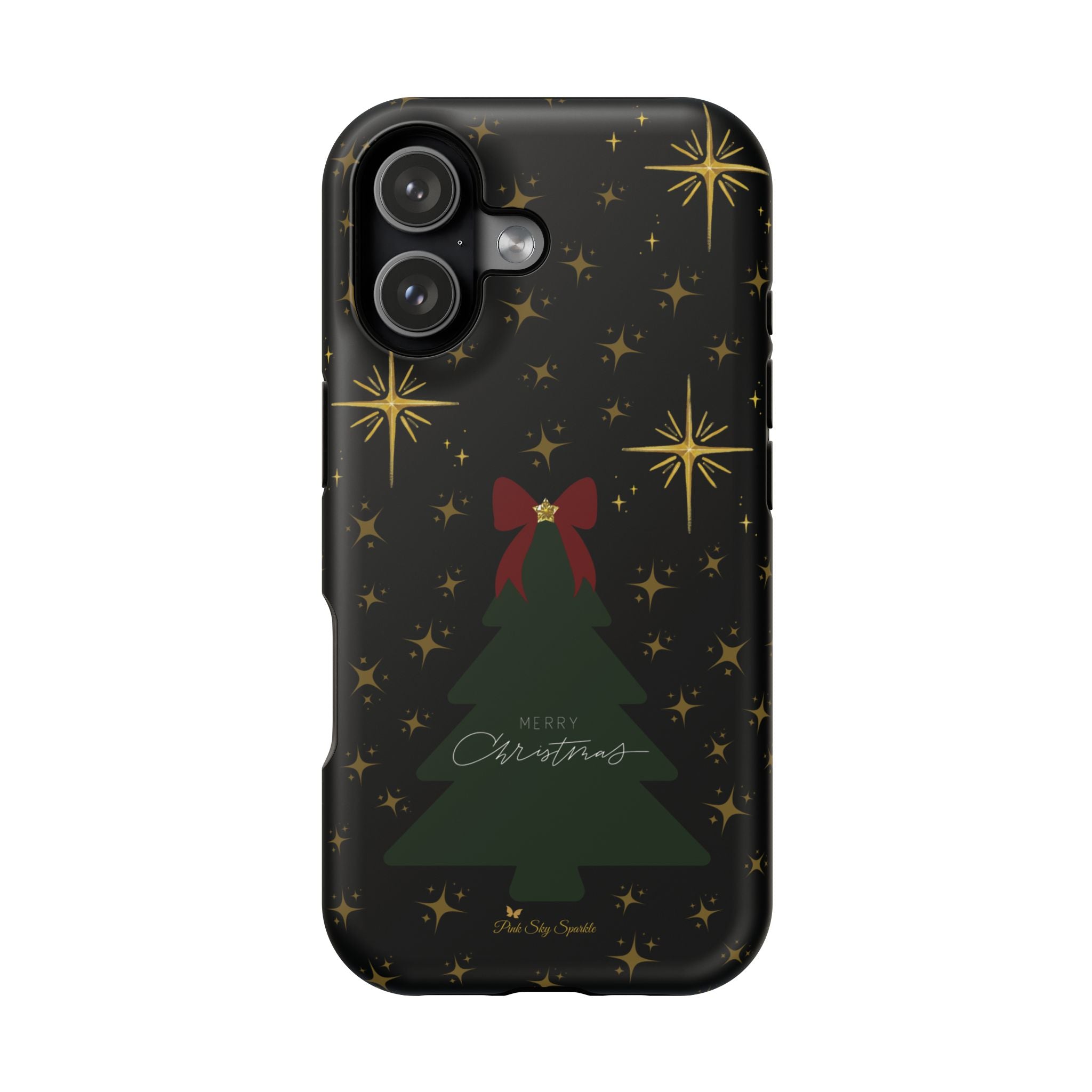 Starry Night Magnetic iPhone Case - Black Aesthetic Christmas Phone Cover