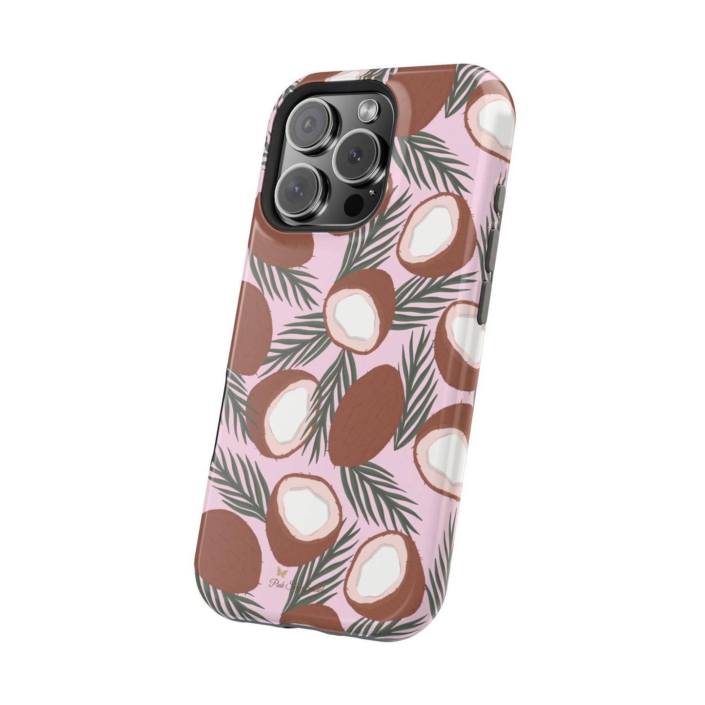 Funda magnética para iPhone con un encantador ramo de cocos