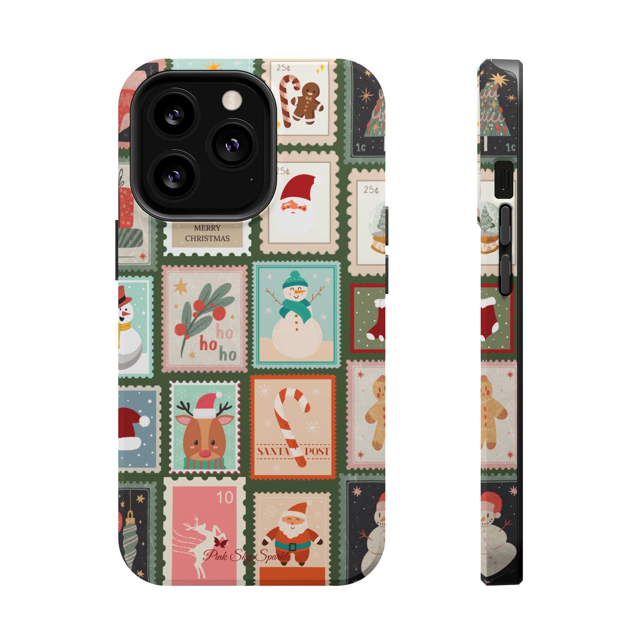 Santa’s Stamp Collection Magnetic iPhone Case