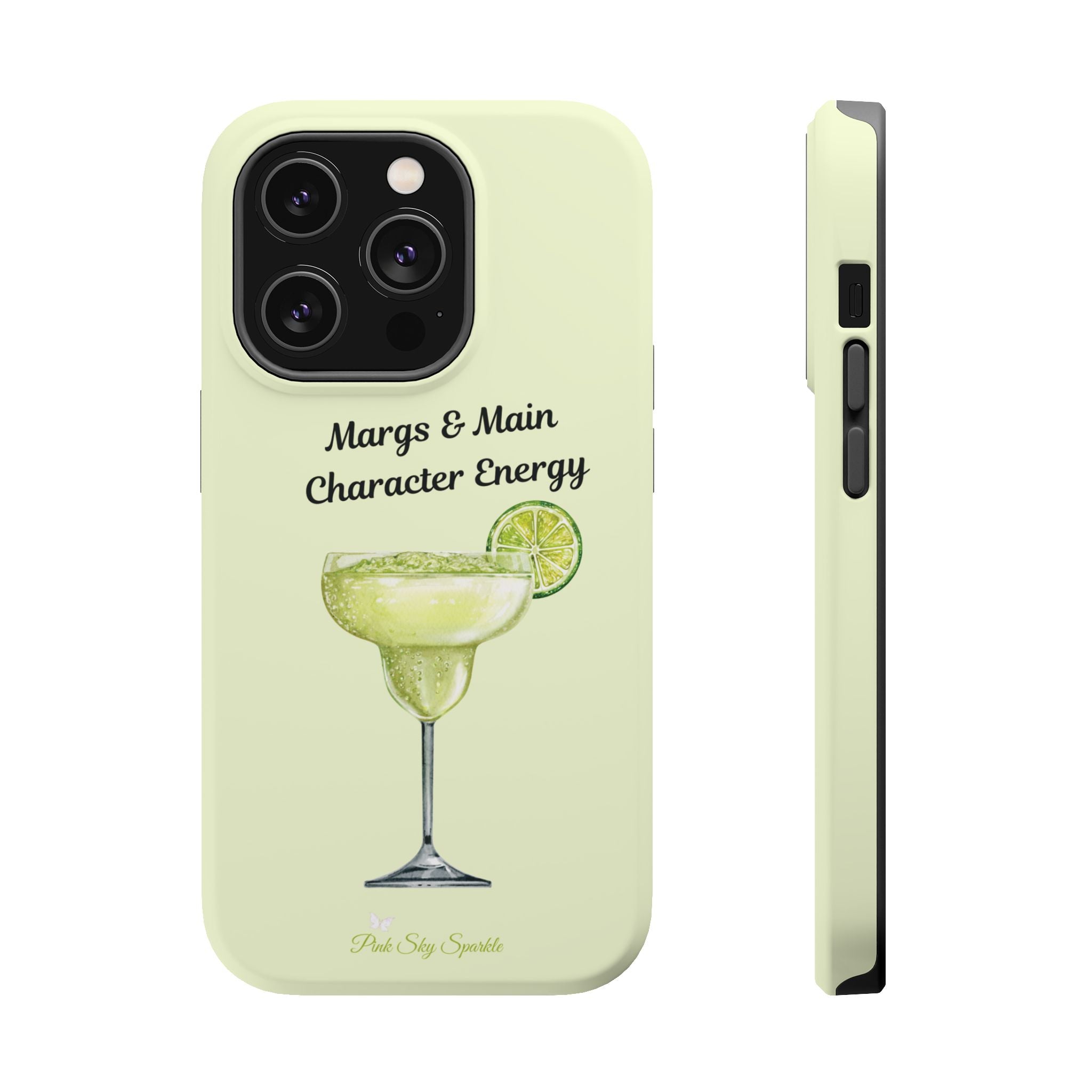 Margs & Main Character Energy Magnetic iPhone Case - Margarita Vibes Phone Case