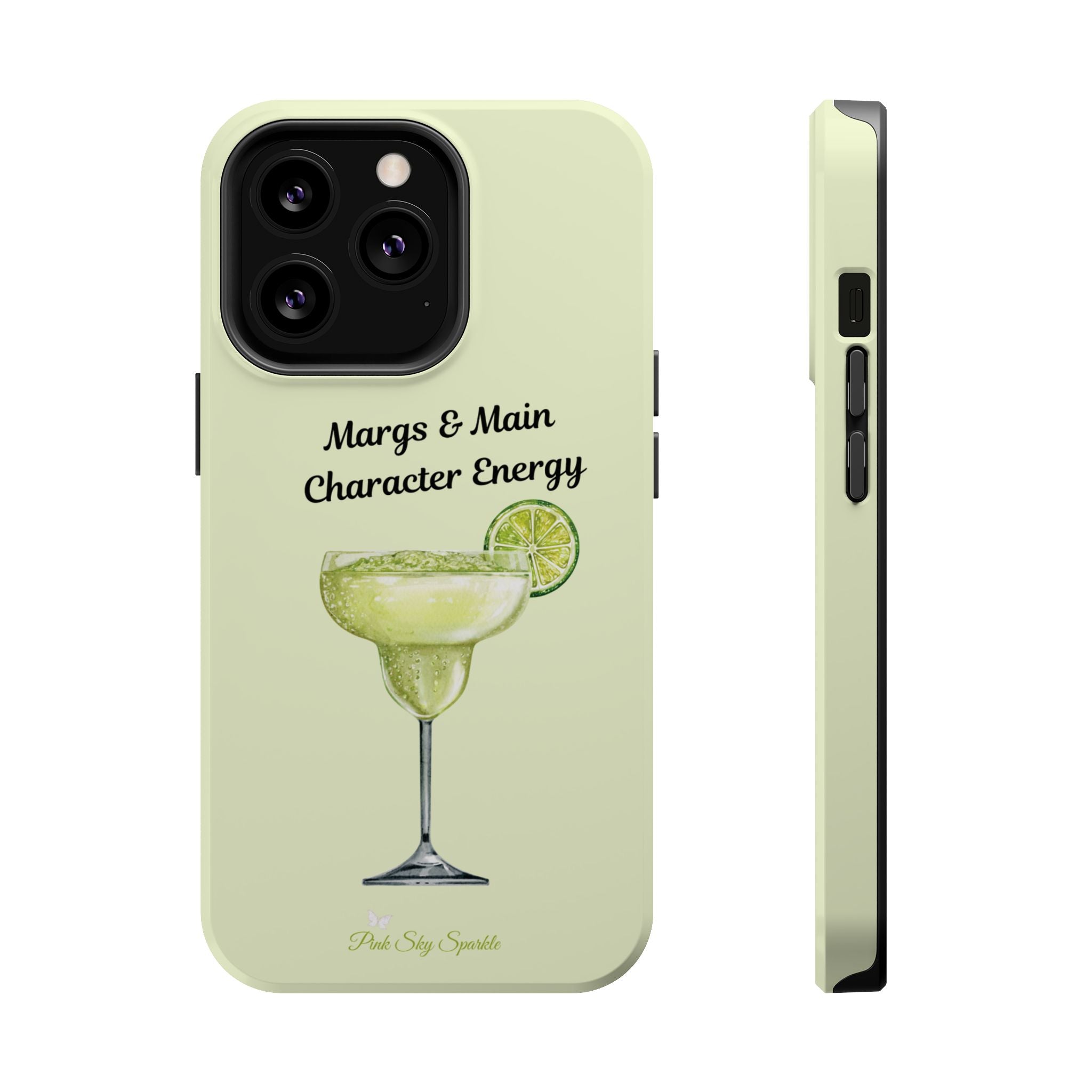 Margs & Main Character Energy Magnetic iPhone Case - Margarita Vibes Phone Case