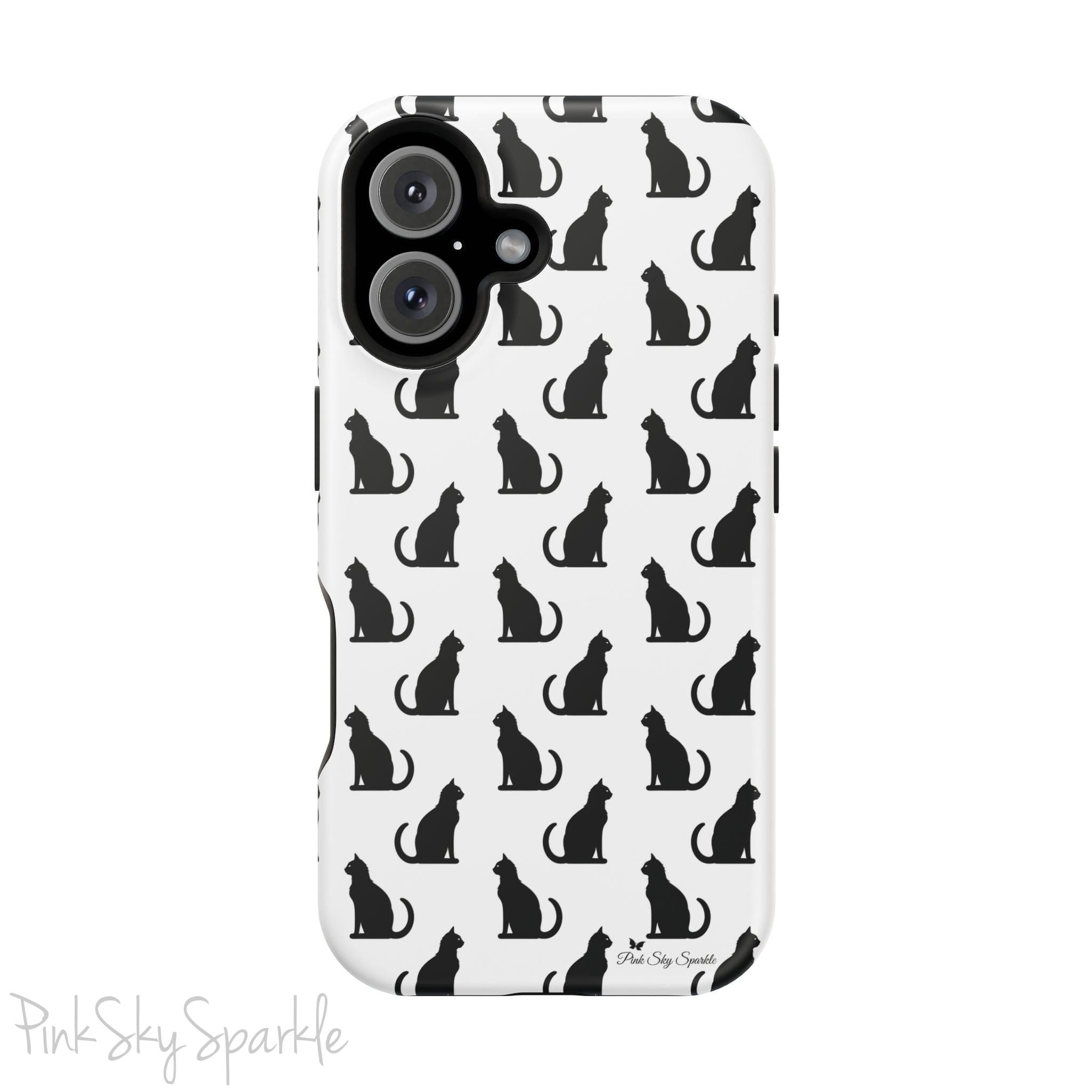 Black Cat Magnetic Tough iPhone Case