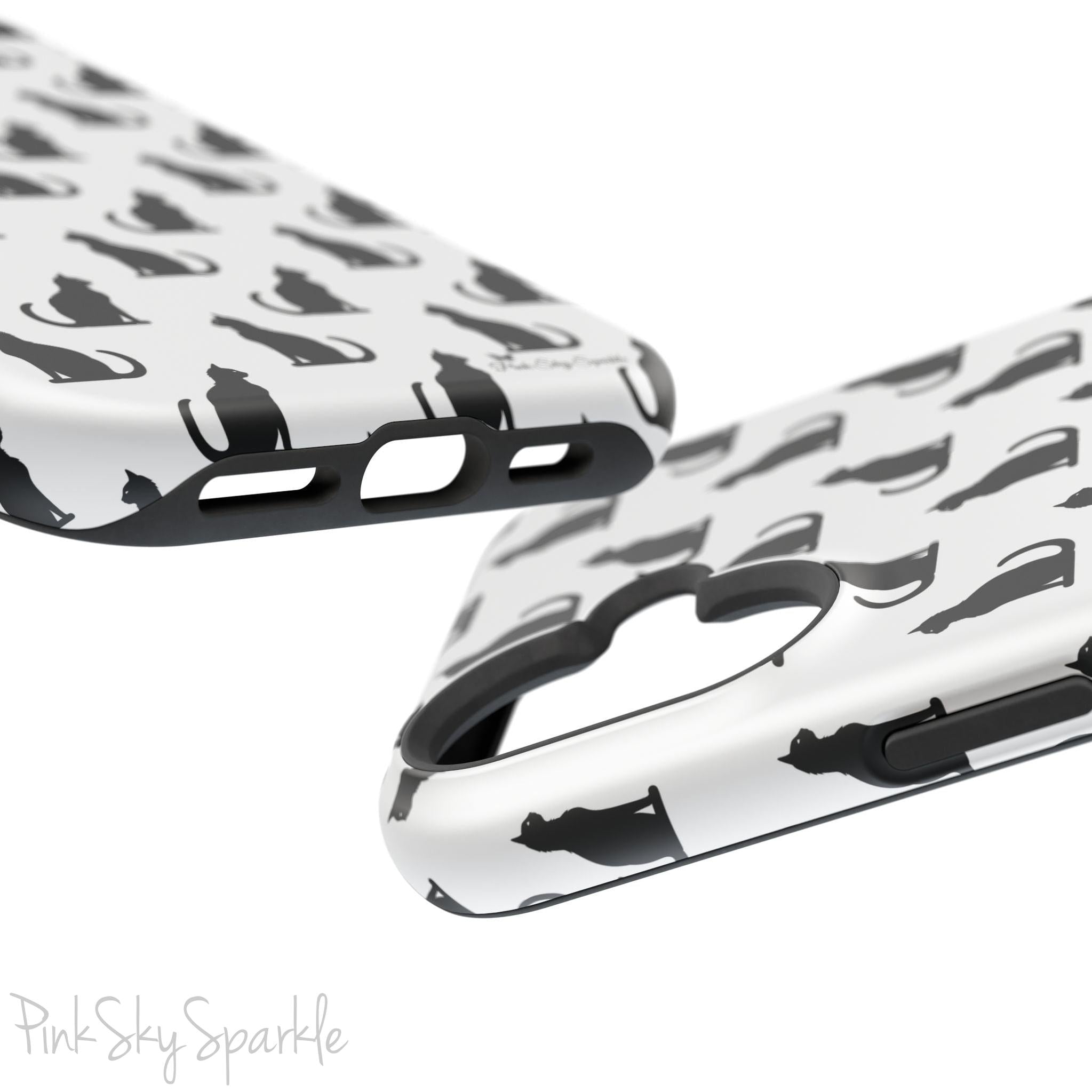 Black Cat Magnetic Tough iPhone Case