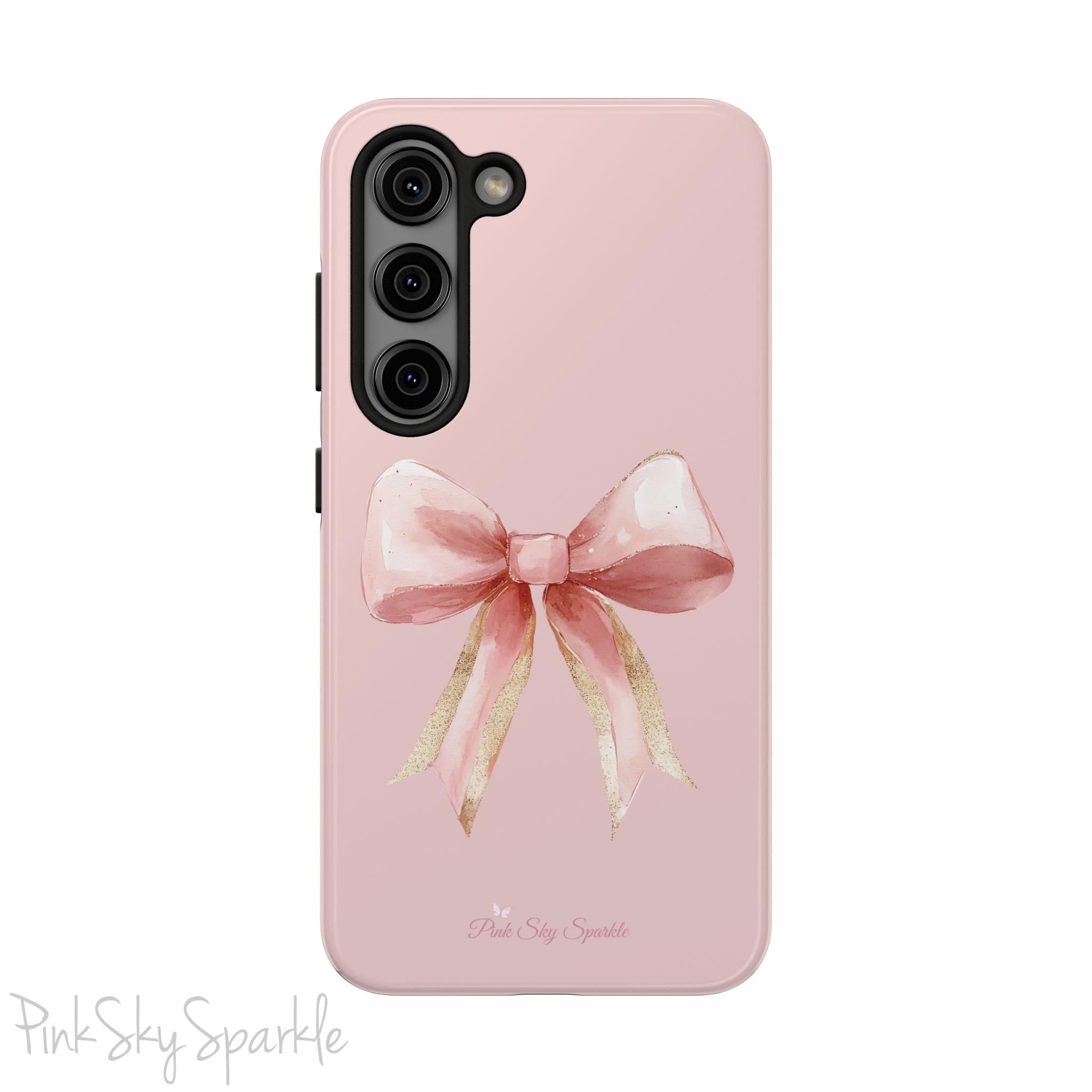 Blush and Gold Coquette Samsung Galaxy Phone Case