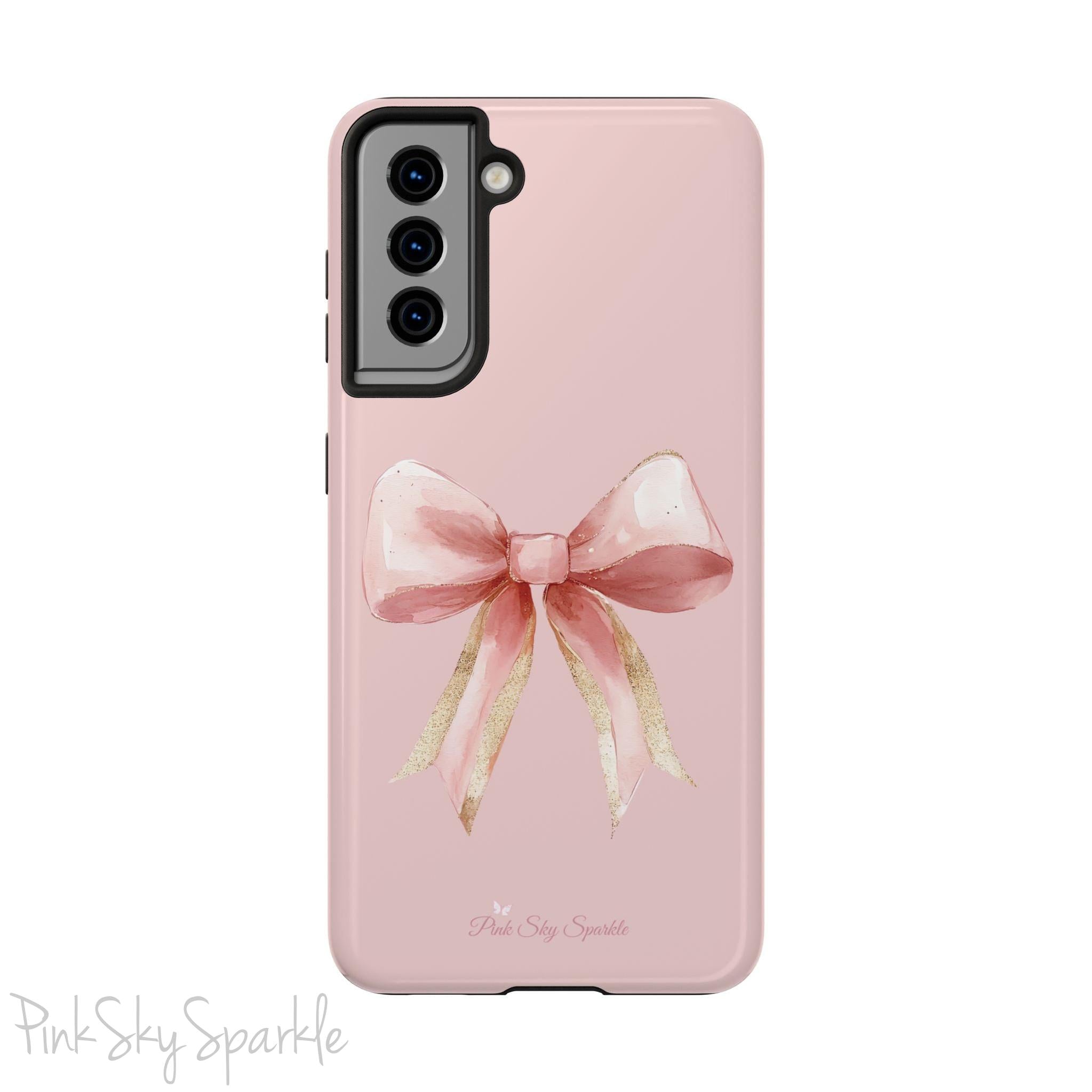 Blush and Gold Coquette Samsung Galaxy Phone Case