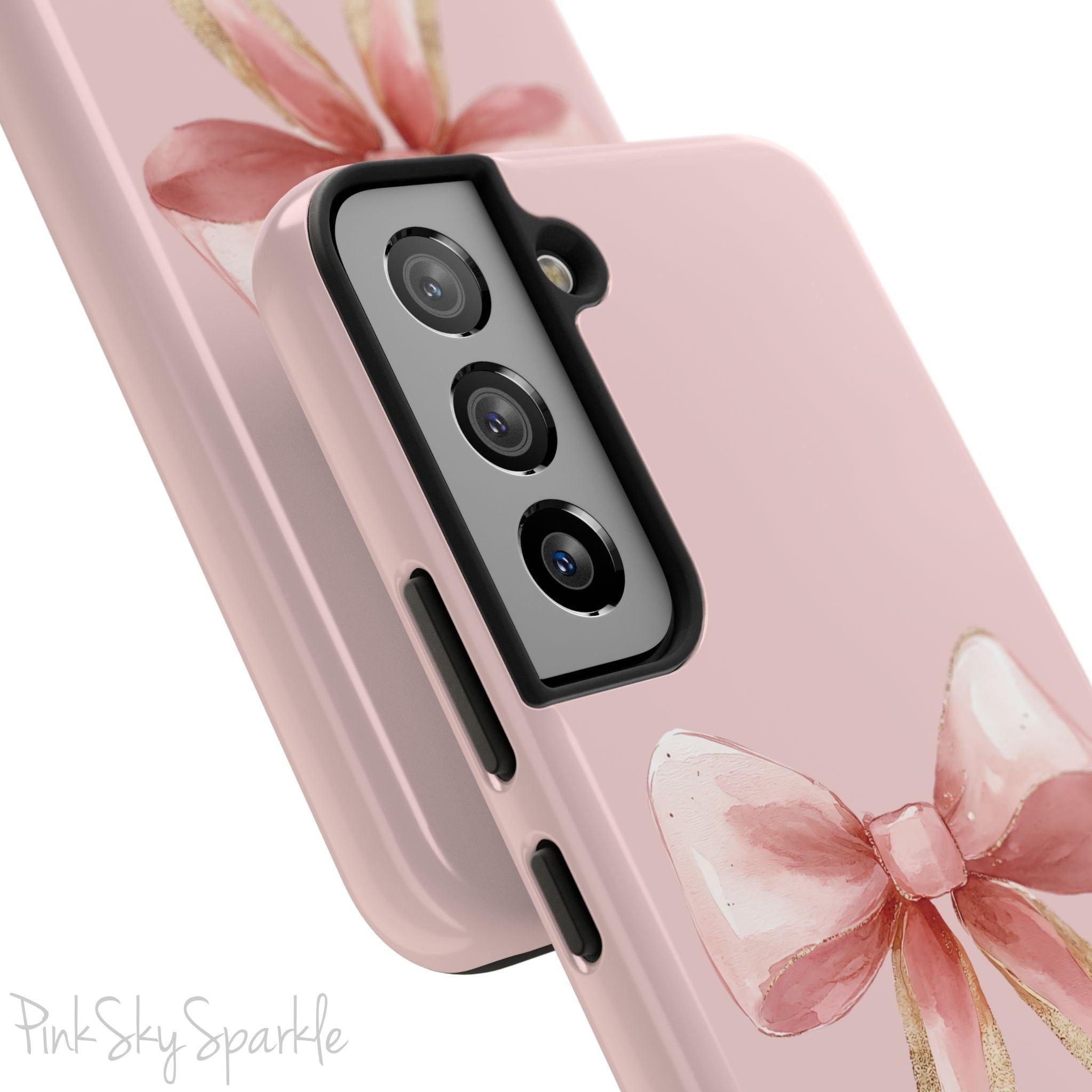 Blush and Gold Coquette Samsung Galaxy Phone Case