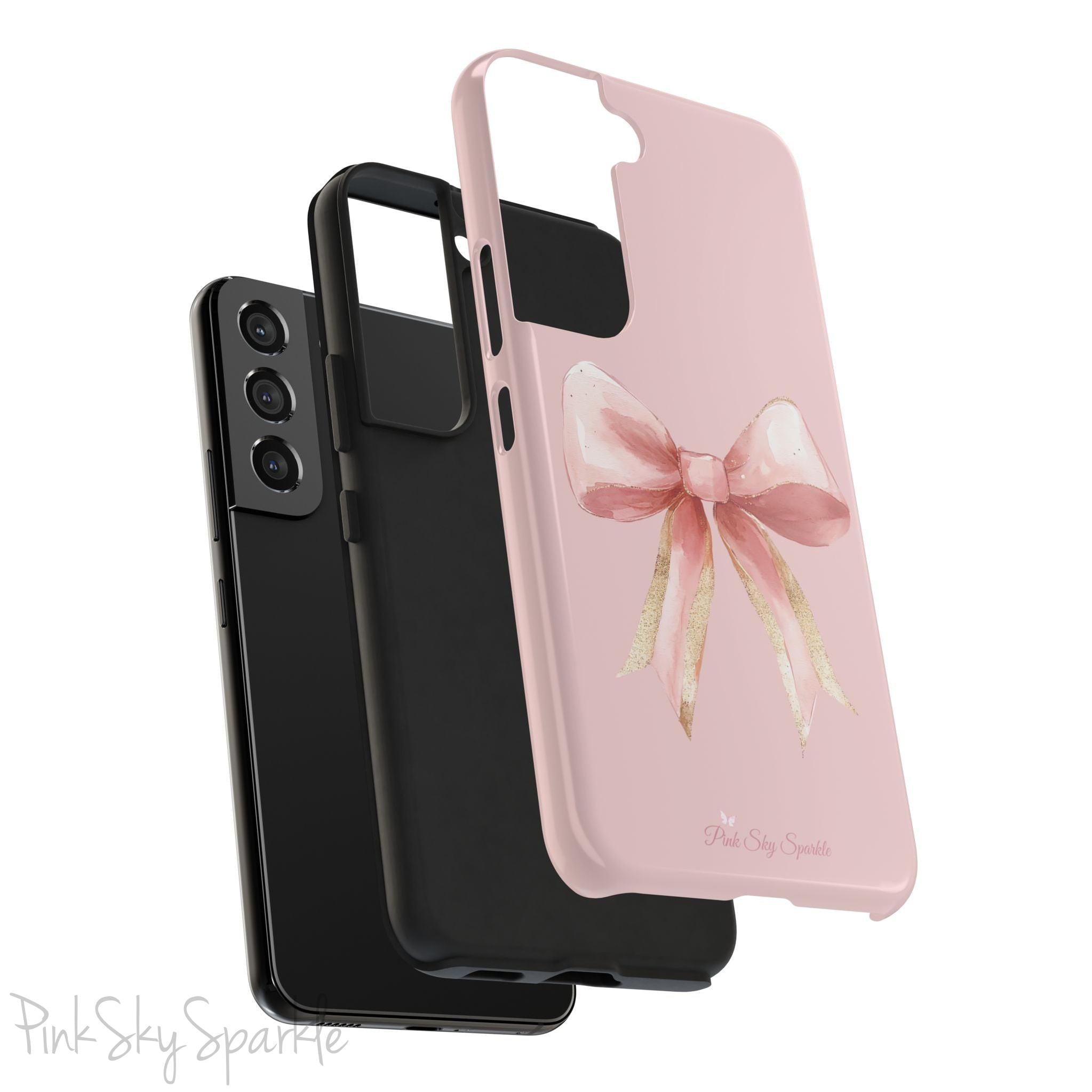 Blush and Gold Coquette Samsung Galaxy Phone Case