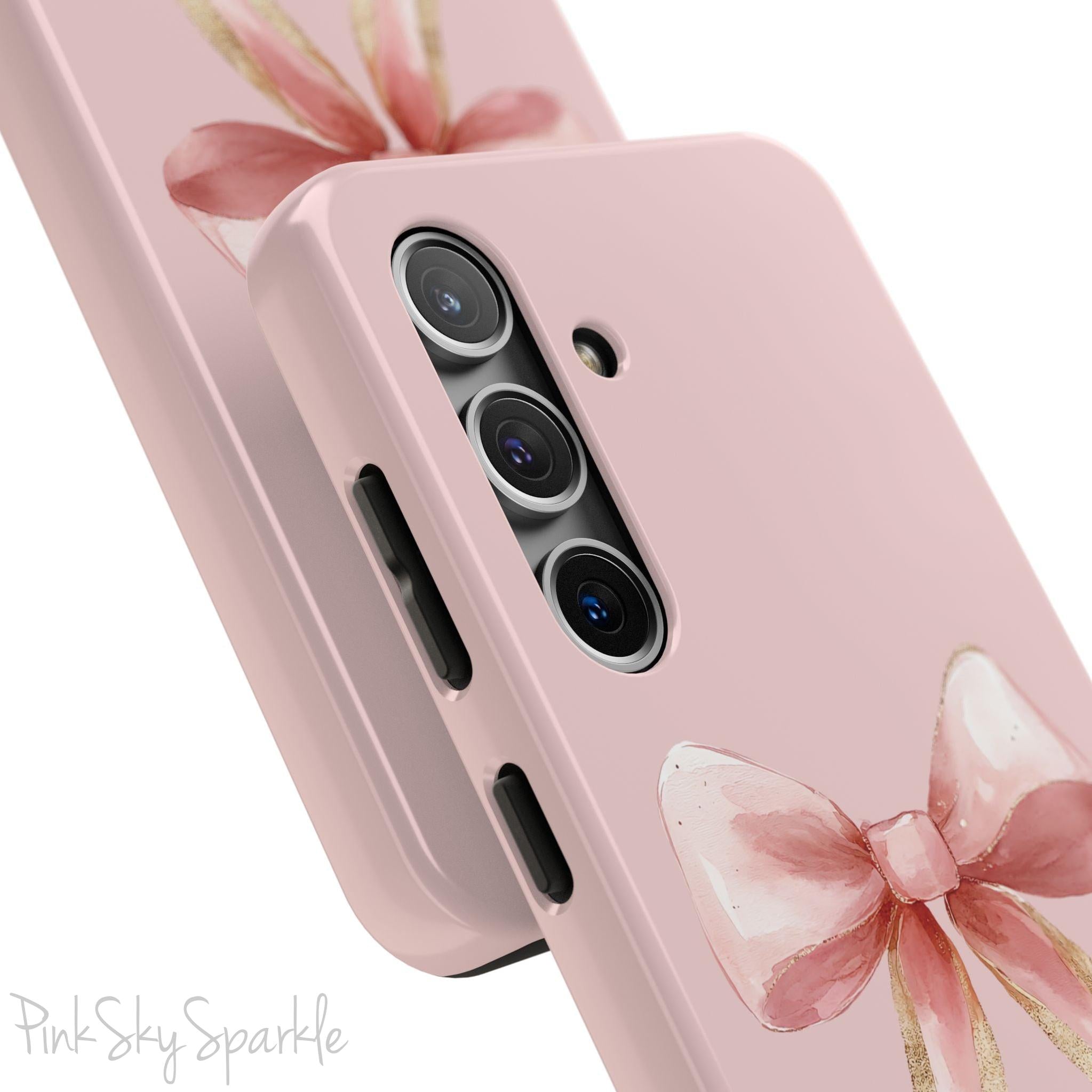 Blush and Gold Coquette Samsung Galaxy Phone Case