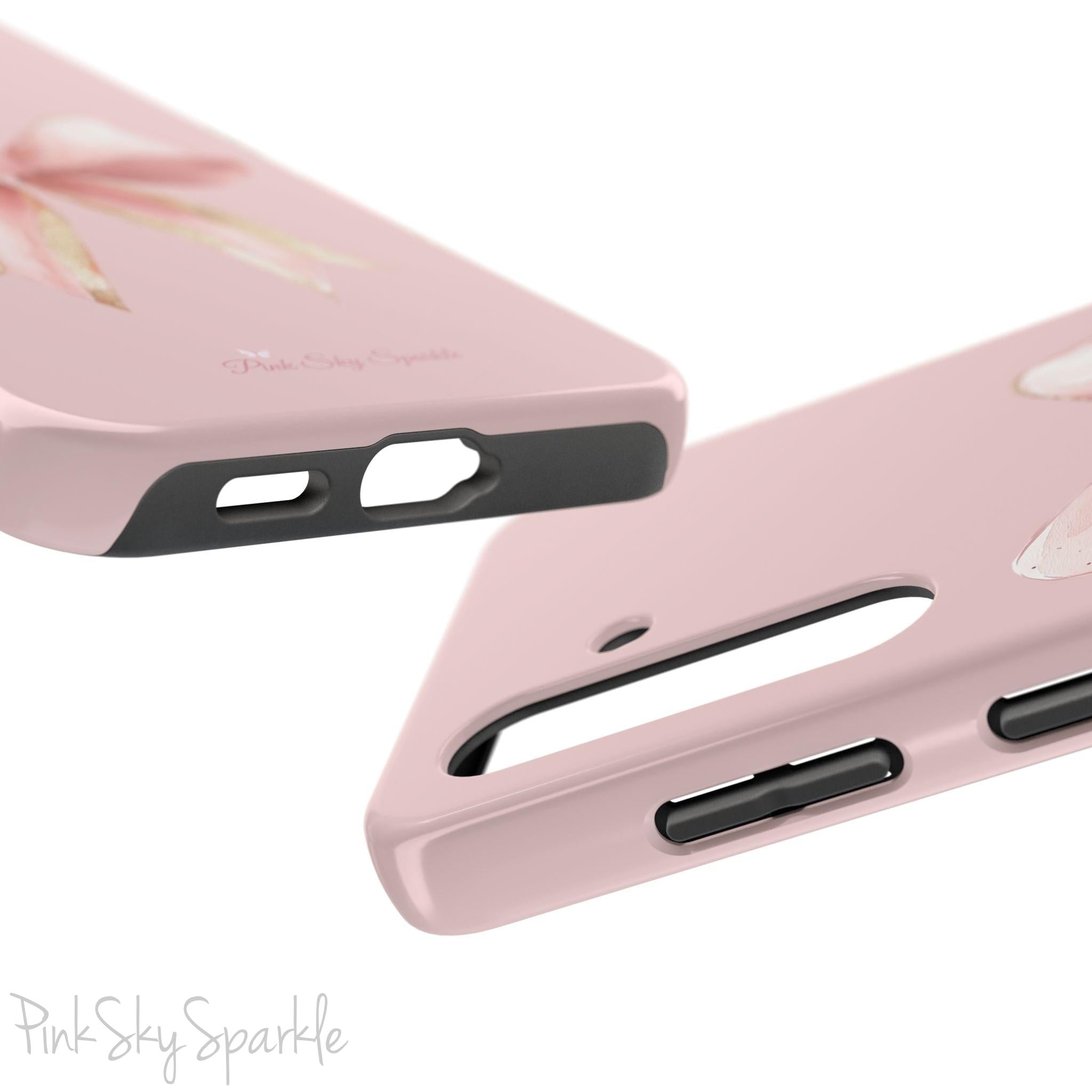 Blush and Gold Coquette Samsung Galaxy Phone Case