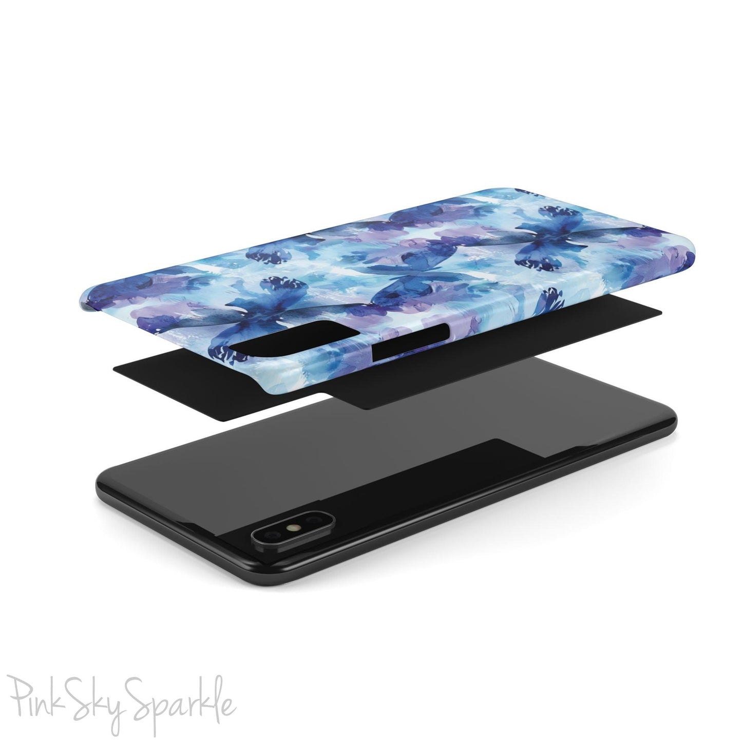 Butterfly Elegance Slim iPhone Case. Enhance your phone's style with the Butterfly Dreams Slim iPhone Case! This case features a sleek, slim design and a beautiful watercolour butterfly pattern.