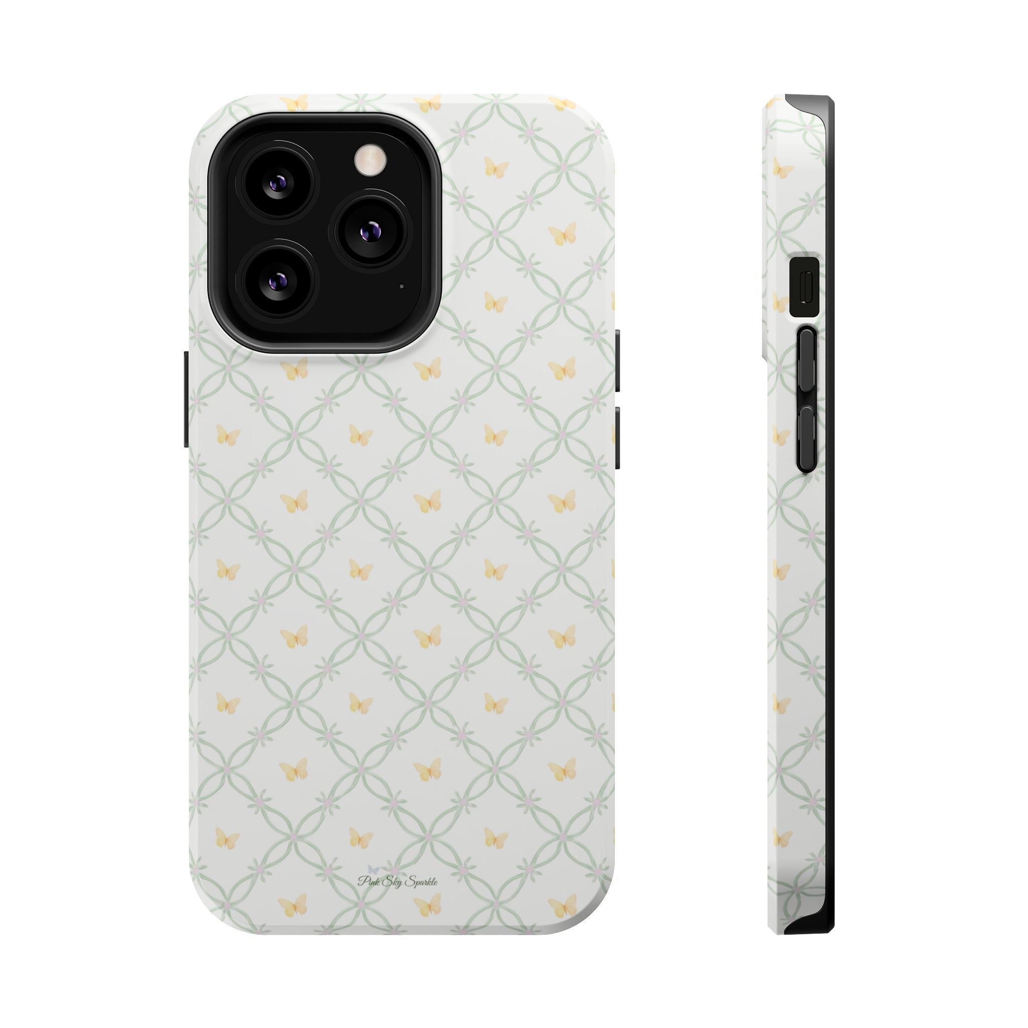 Butterfly Trellis Magnetic iPhone Case