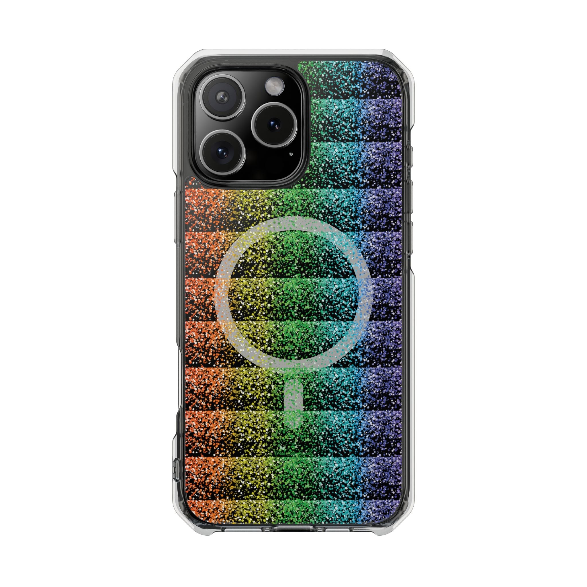 Bright, bold, and full of energy—our Confetti Glow Magnetic Clear Impact iPhone Case features a vibrant rainbow confetti design that pops against your phone. Designed for both style and protection, this case adds a fun, colorful touch while keeping your device safe.