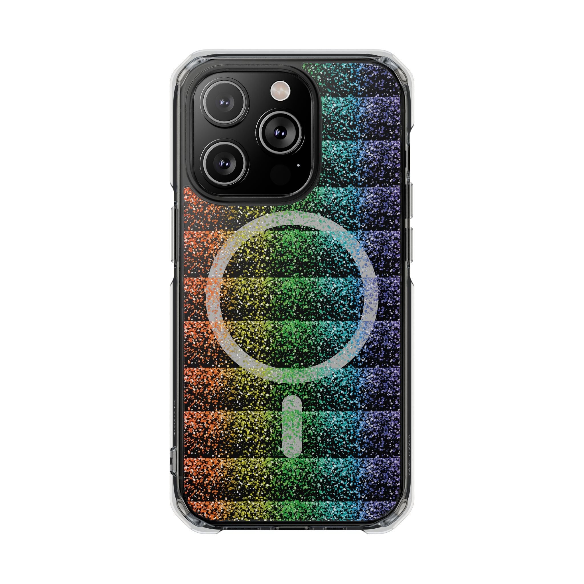 Bright, bold, and full of energy—our Confetti Glow Magnetic Clear Impact iPhone Case features a vibrant rainbow confetti design that pops against your phone. Designed for both style and protection, this case adds a fun, colorful touch while keeping your device safe.