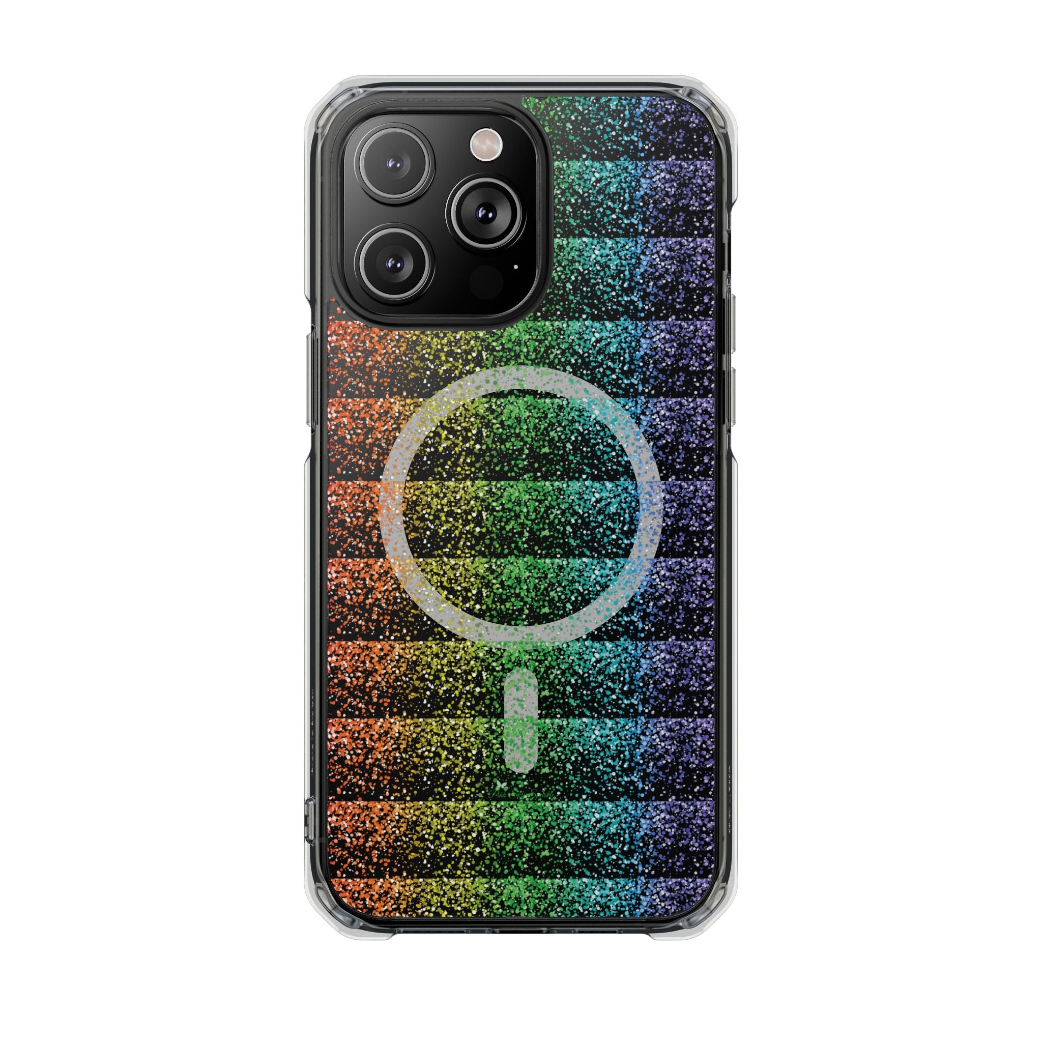 Bright, bold, and full of energy—our Confetti Glow Magnetic Clear Impact iPhone Case features a vibrant rainbow confetti design that pops against your phone. Designed for both style and protection, this case adds a fun, colorful touch while keeping your device safe.