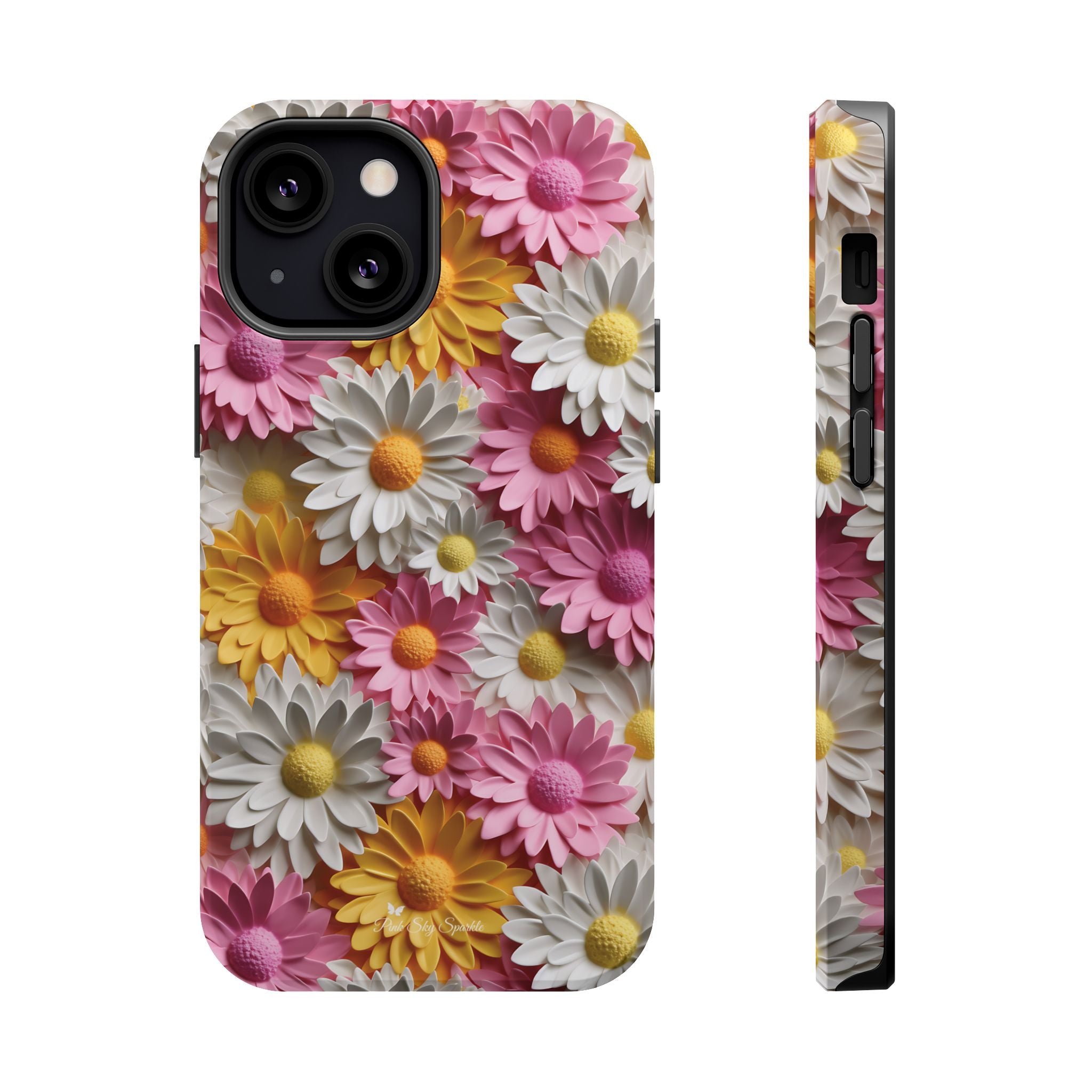 Daisy Pop Magnetic iPhone Case - Vibrant Daisy Design for Stylish Protection