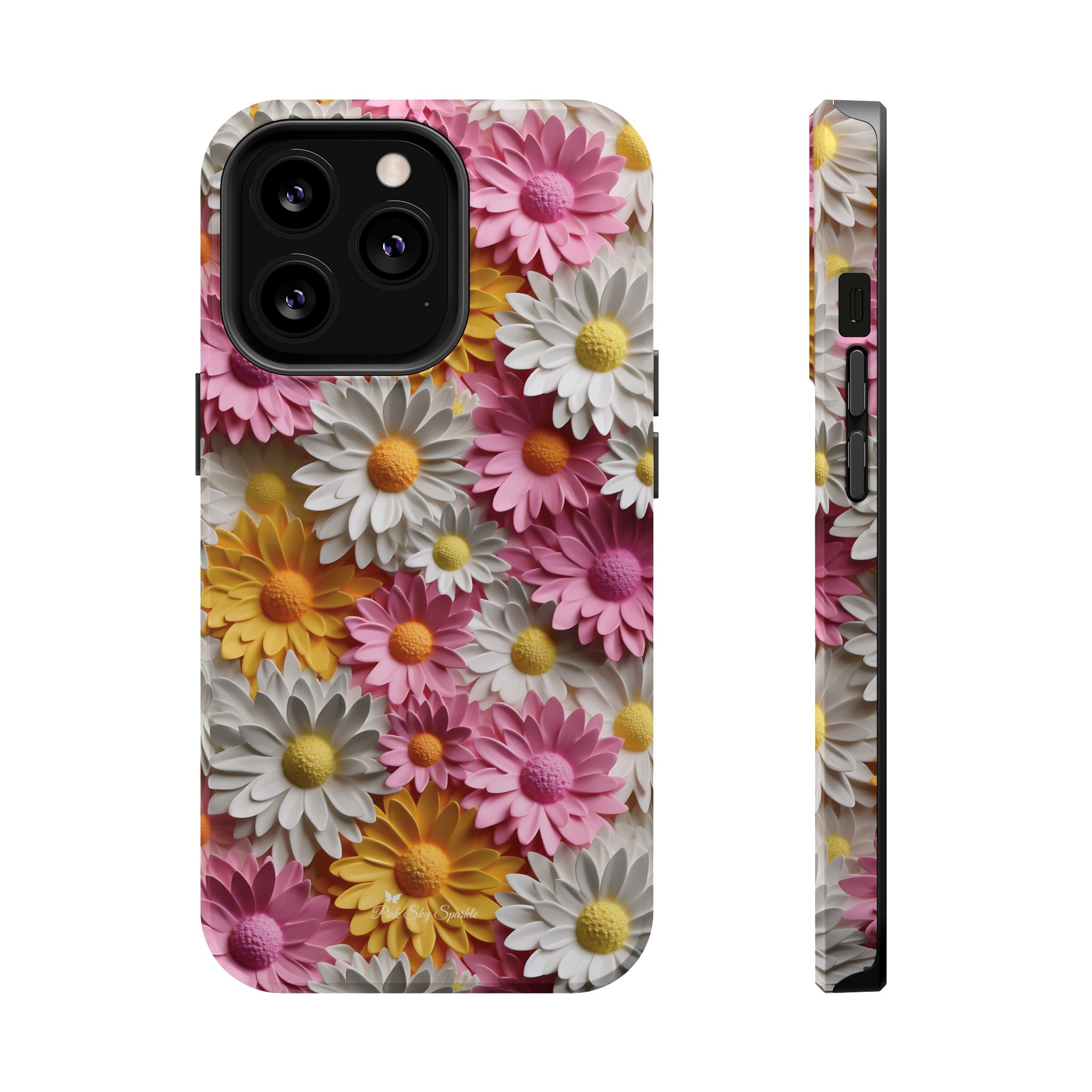 Daisy Pop Magnetic iPhone Case - Vibrant Daisy Design for Stylish Protection